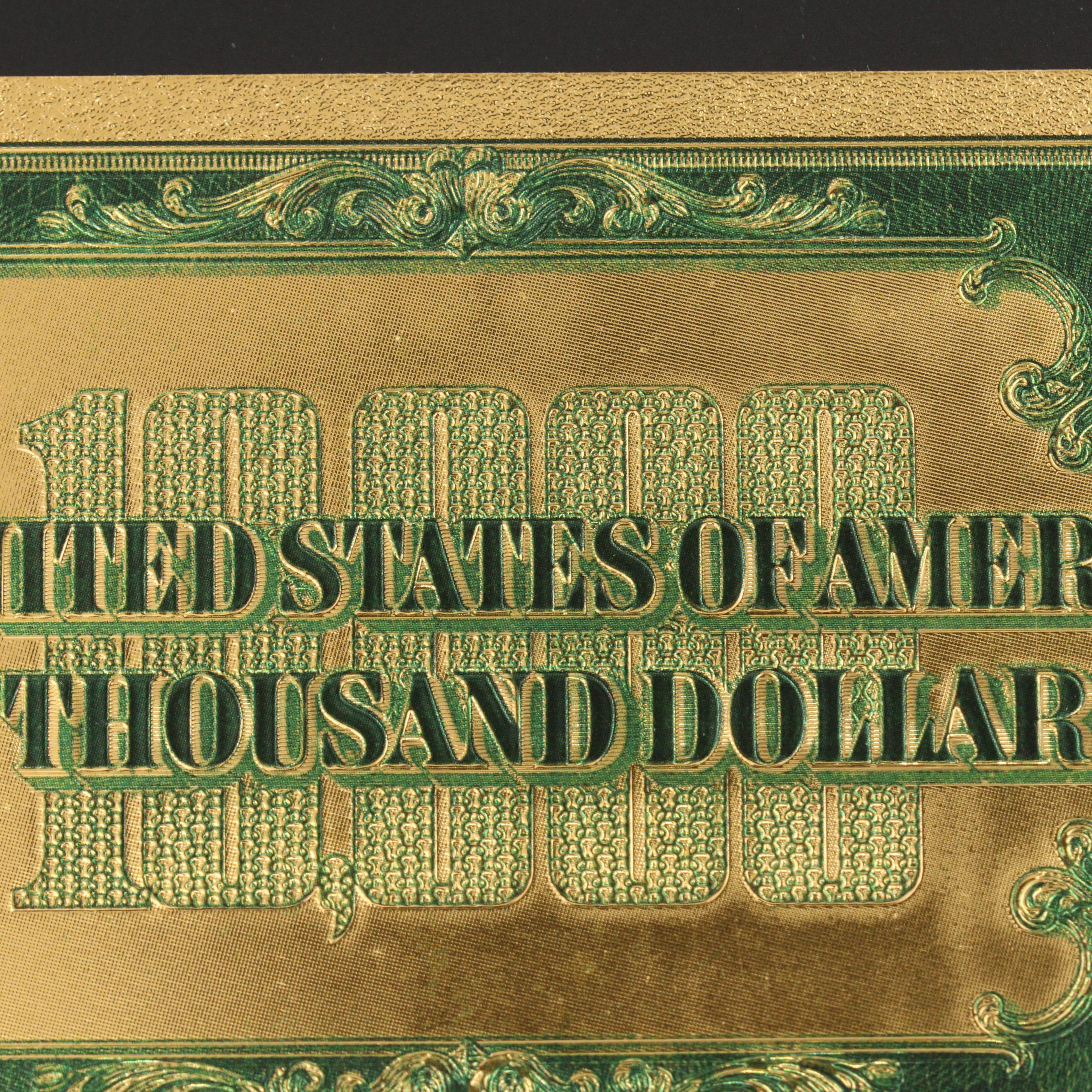 $10,000 Gold Replica Banknote Patterned After Series of 1928