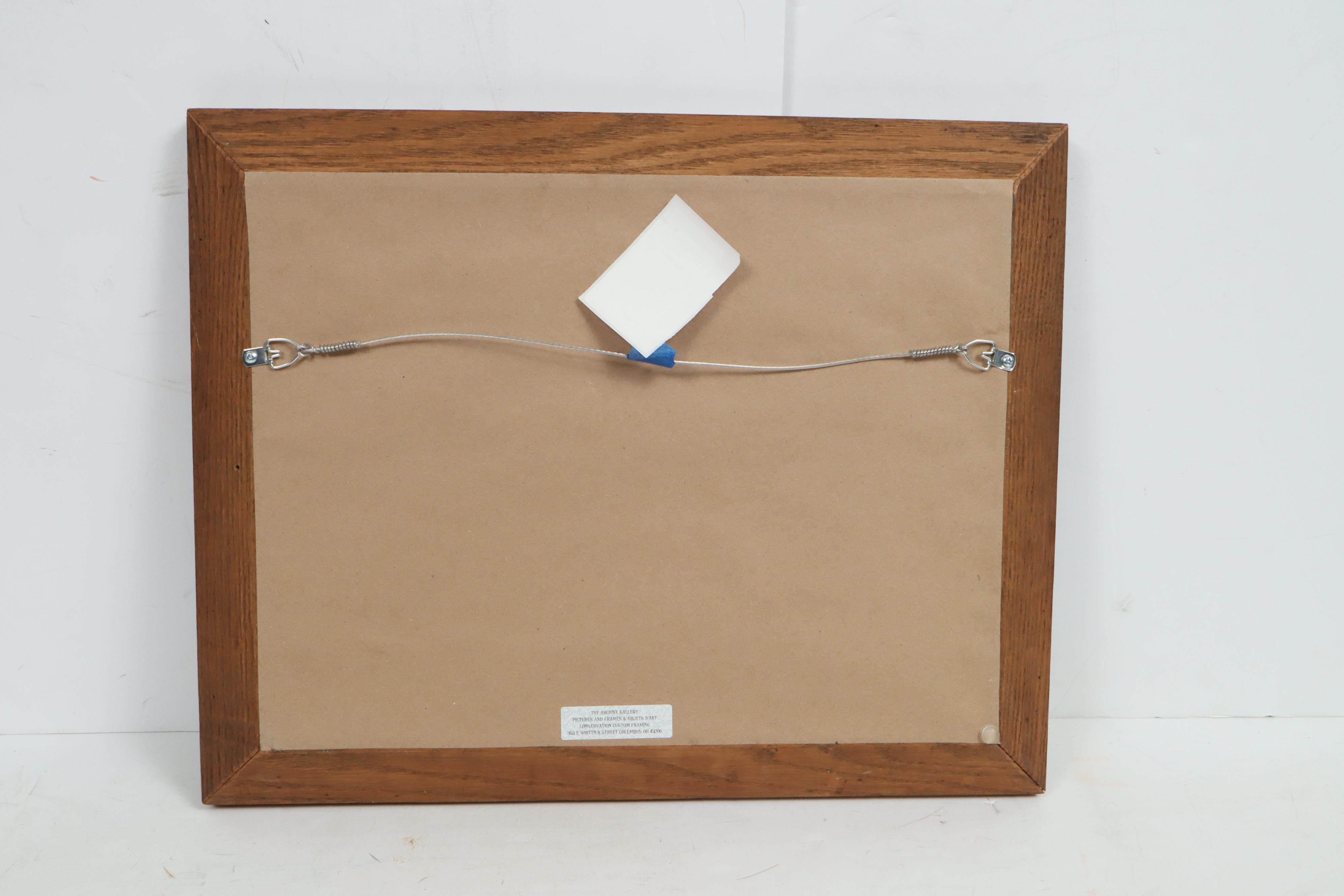 Jean-Joseph Chabridon Aquatint Etching "Riverside Village"