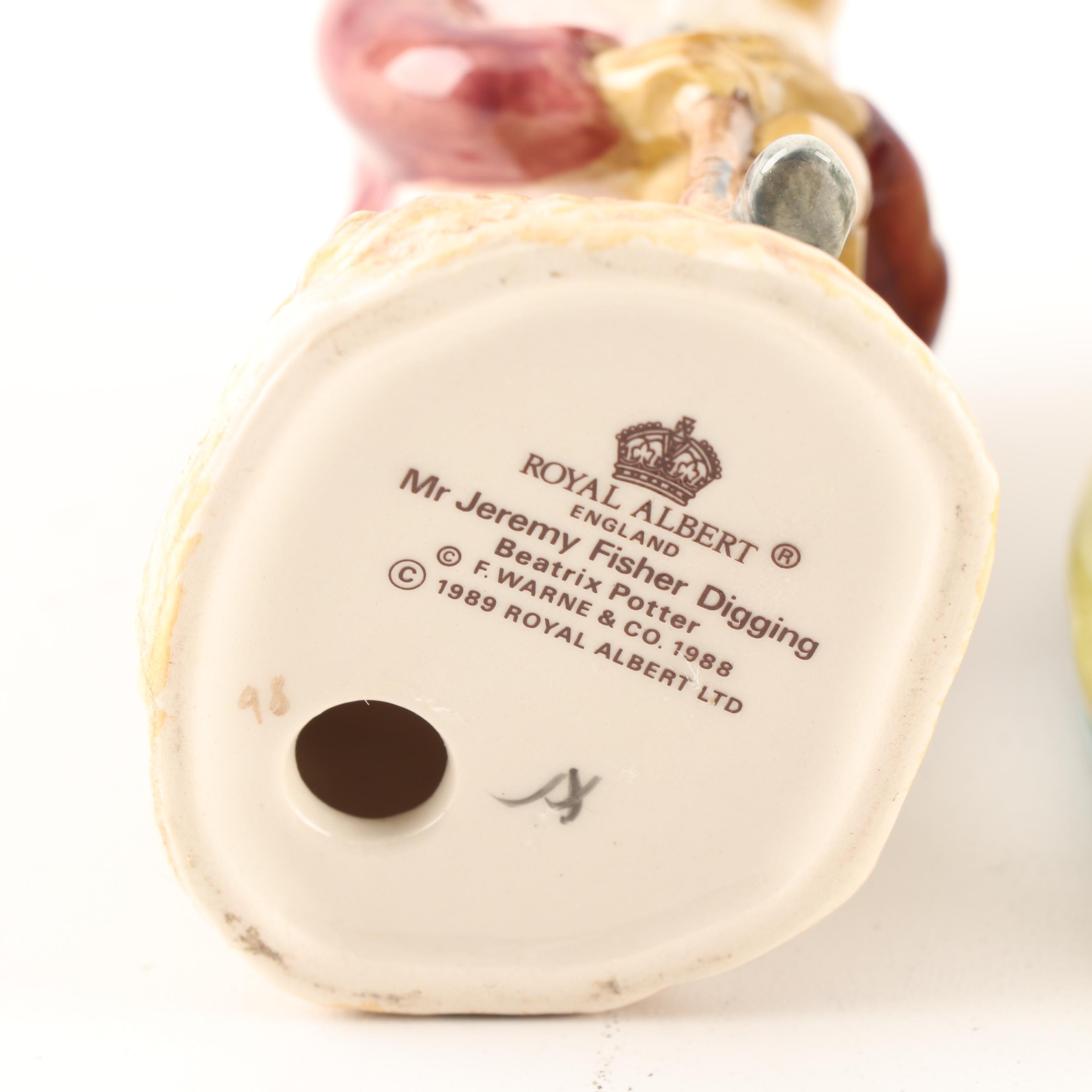 Beswick and Royal Albert Beatrix Potter "Jeremy Fisher" Figurines