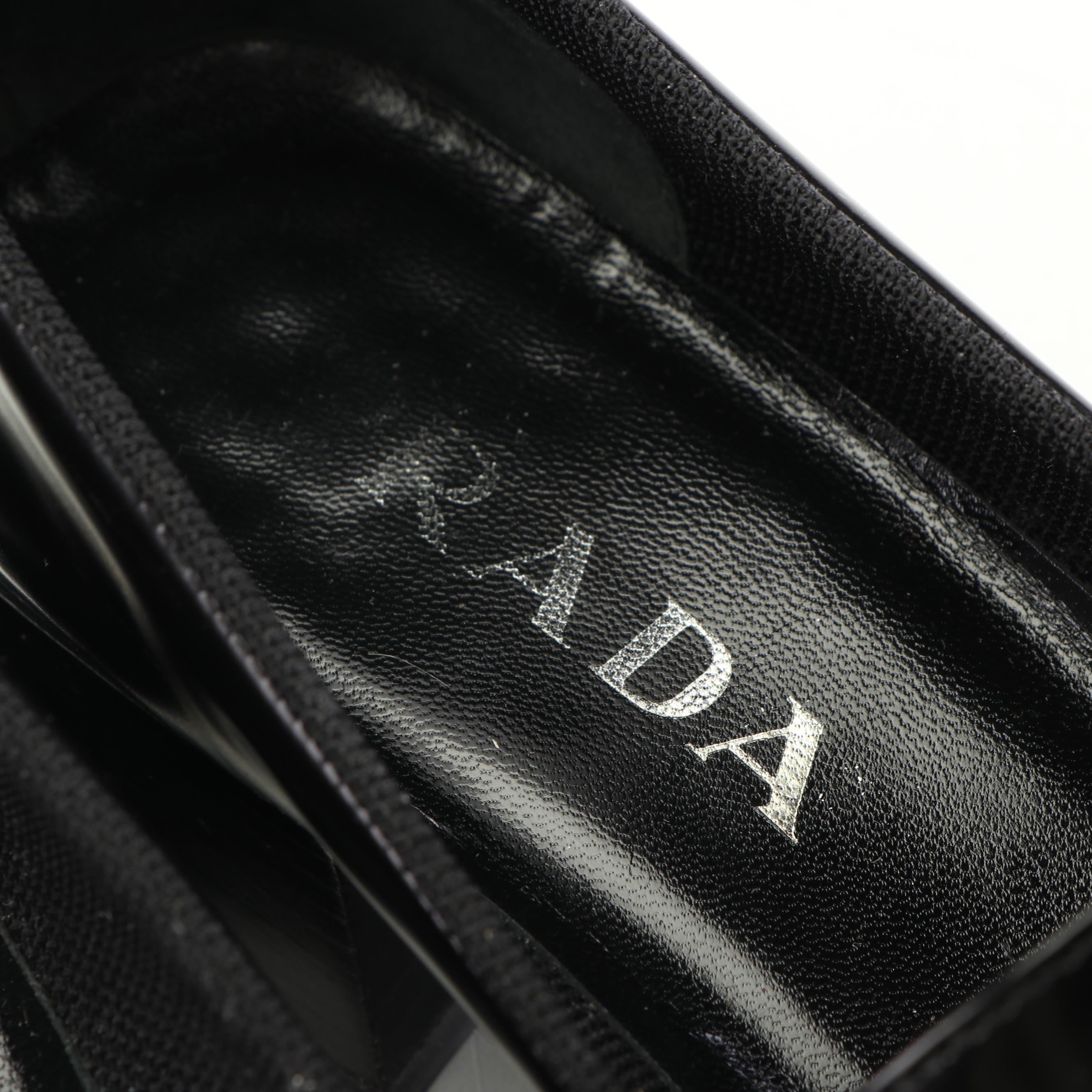 Women's Prada Black Leather Loafers