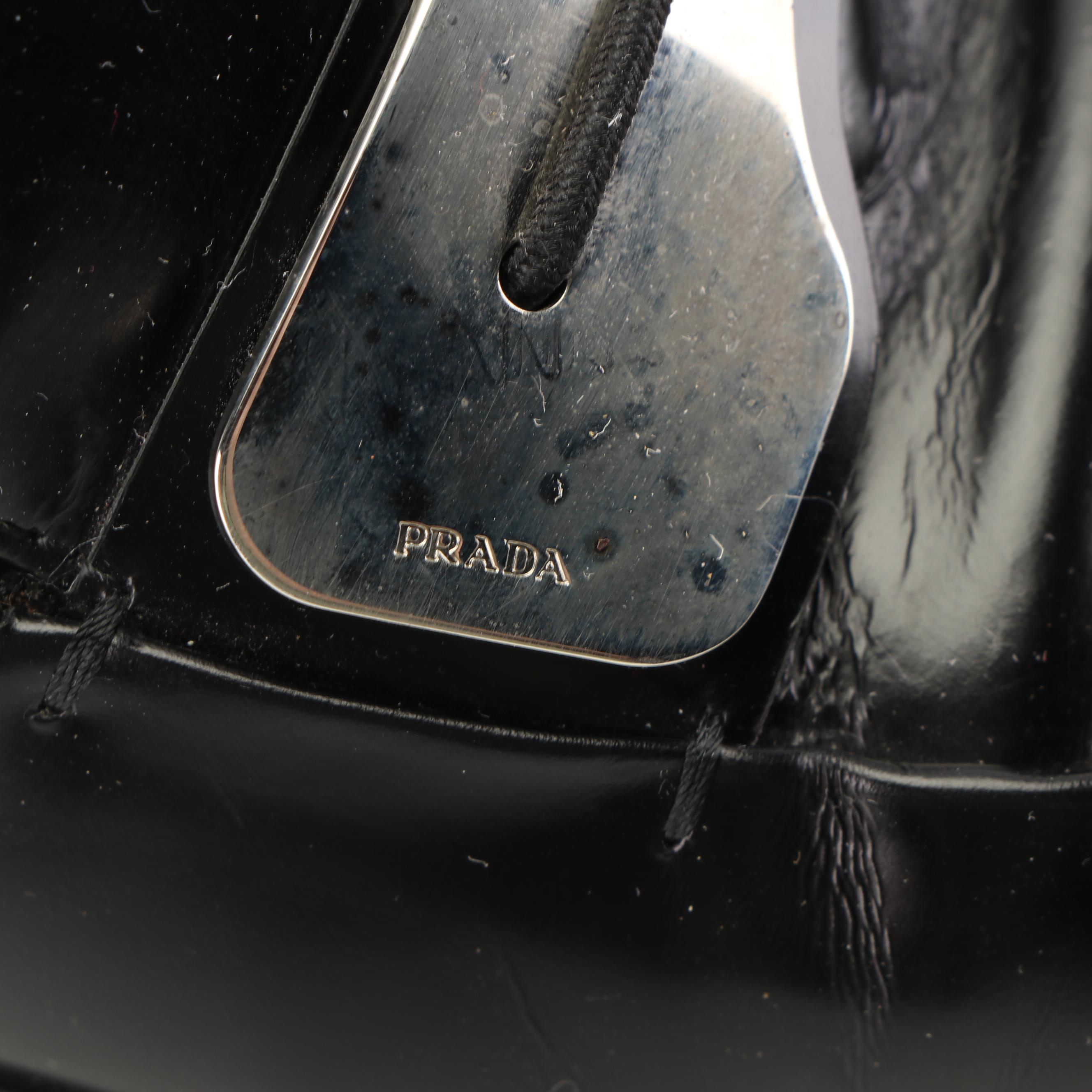 Women's Prada Black Leather Loafers