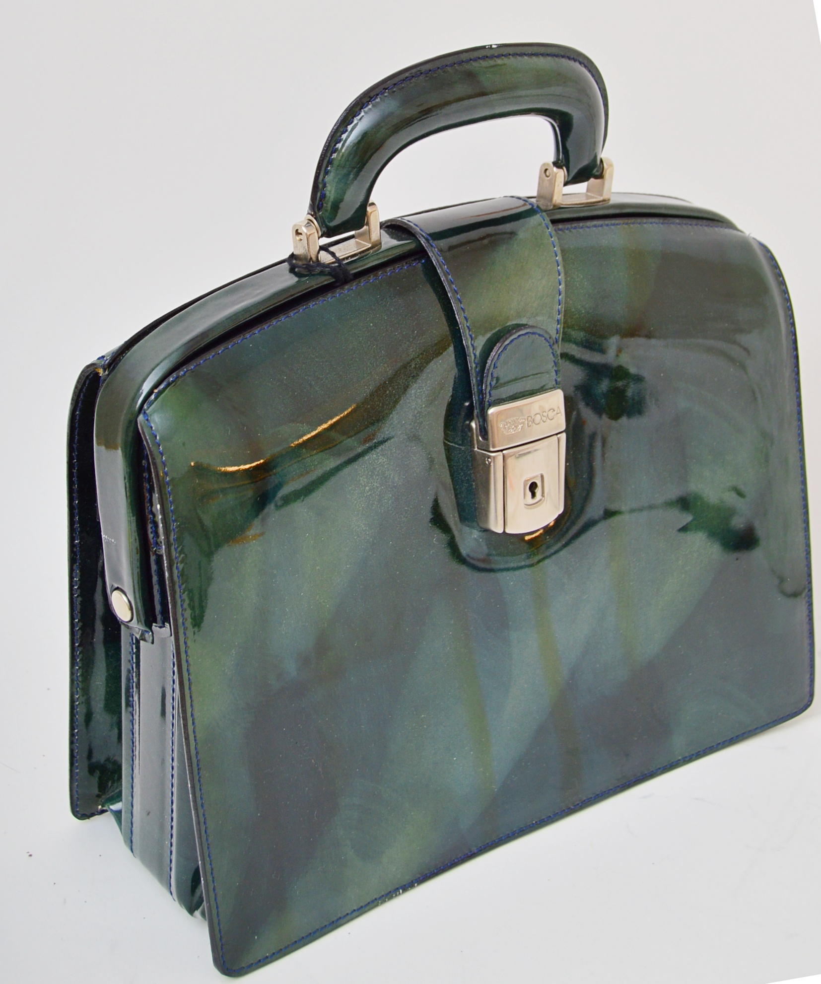 Bosca Piccolo Collection Patent Leather Handbag