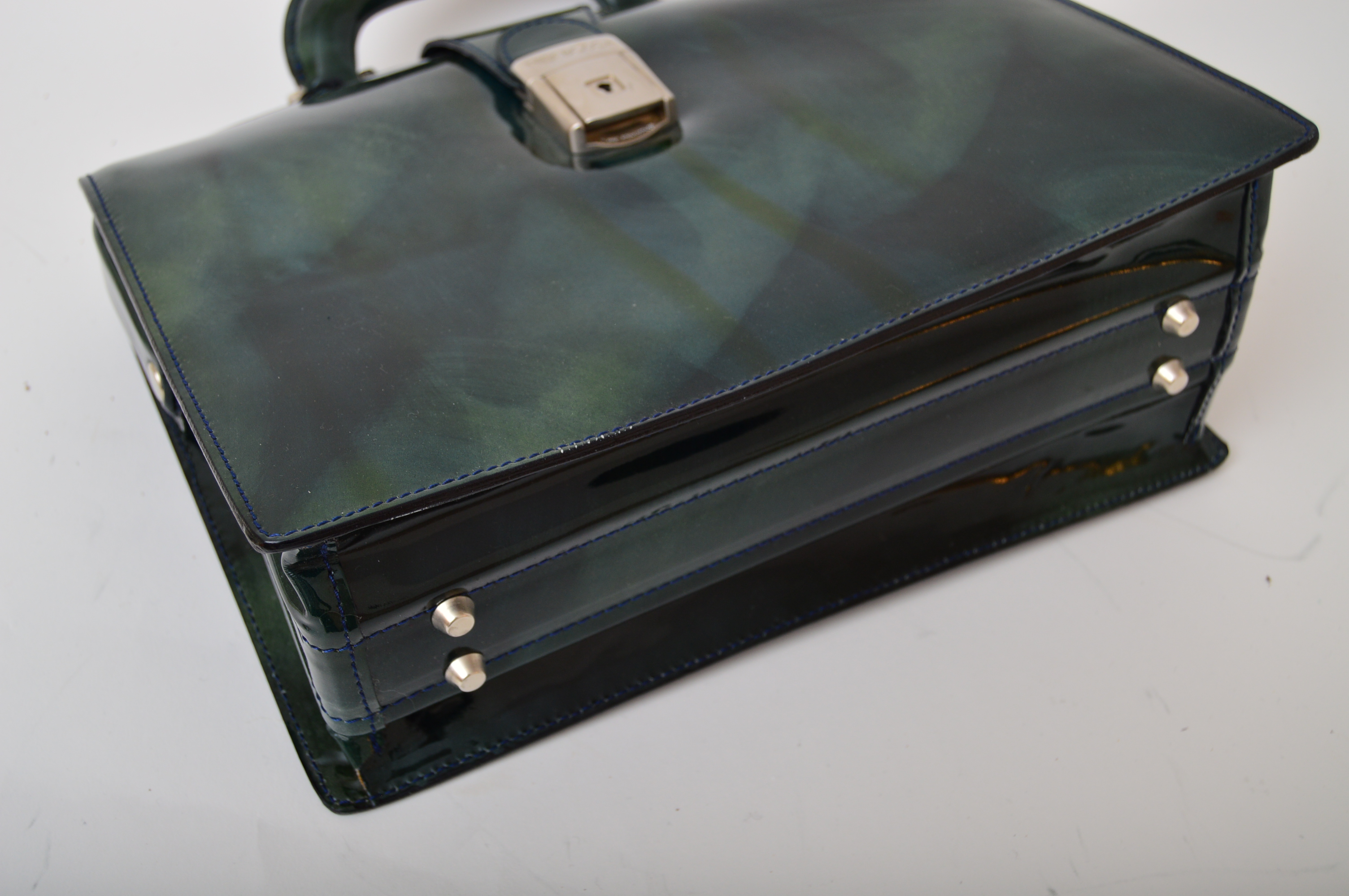 Bosca Piccolo Collection Patent Leather Handbag