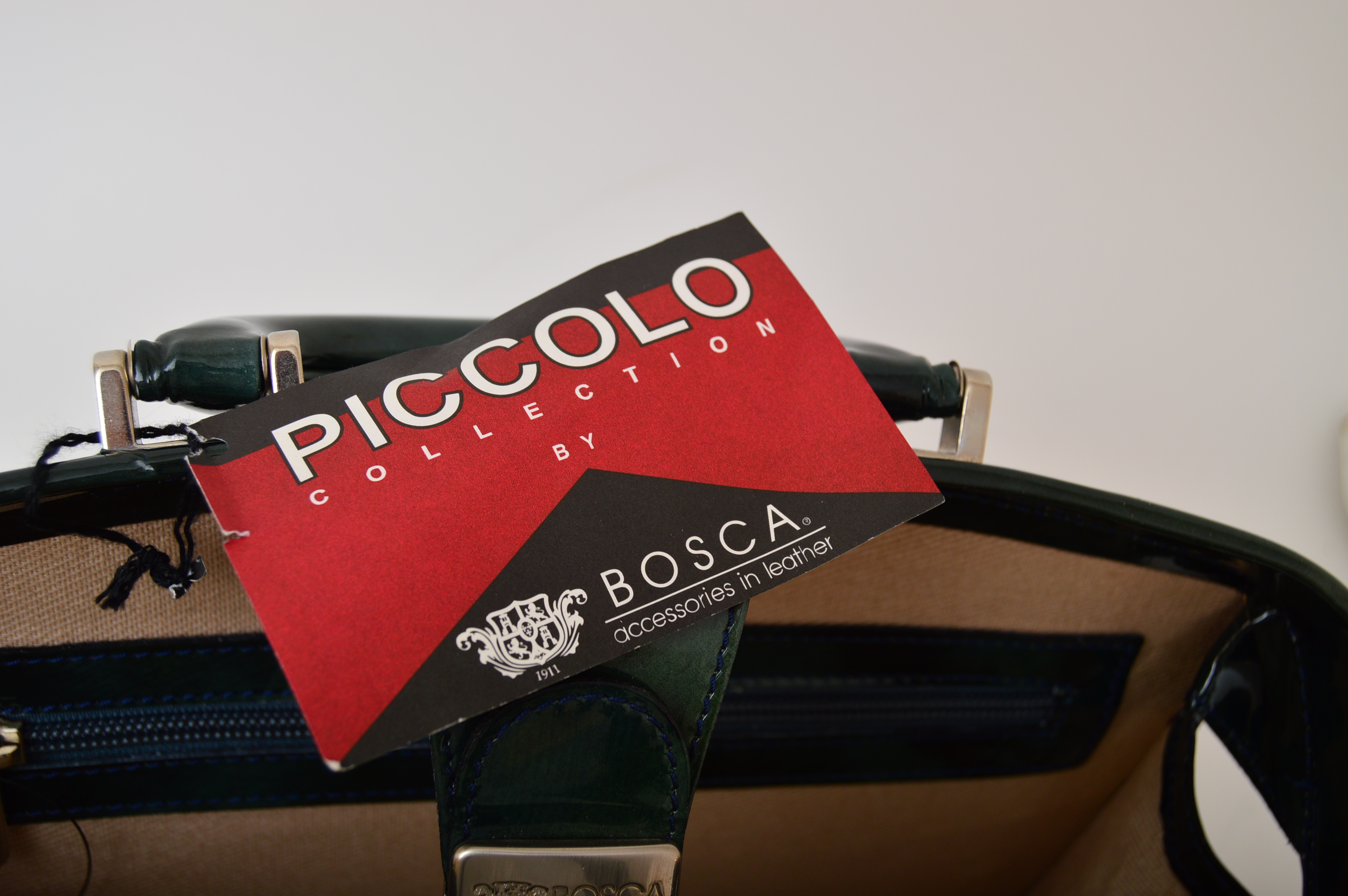 Bosca Piccolo Collection Patent Leather Handbag