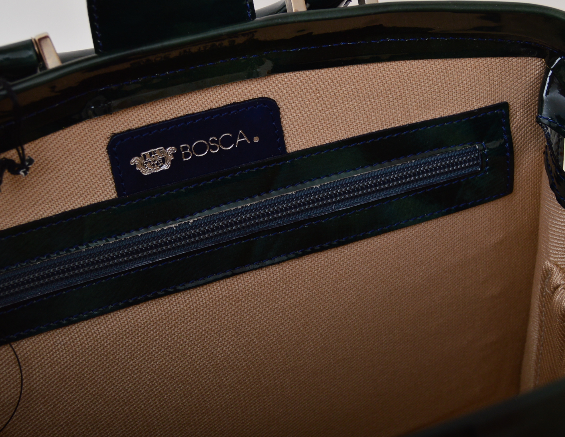 Bosca Piccolo Collection Patent Leather Handbag