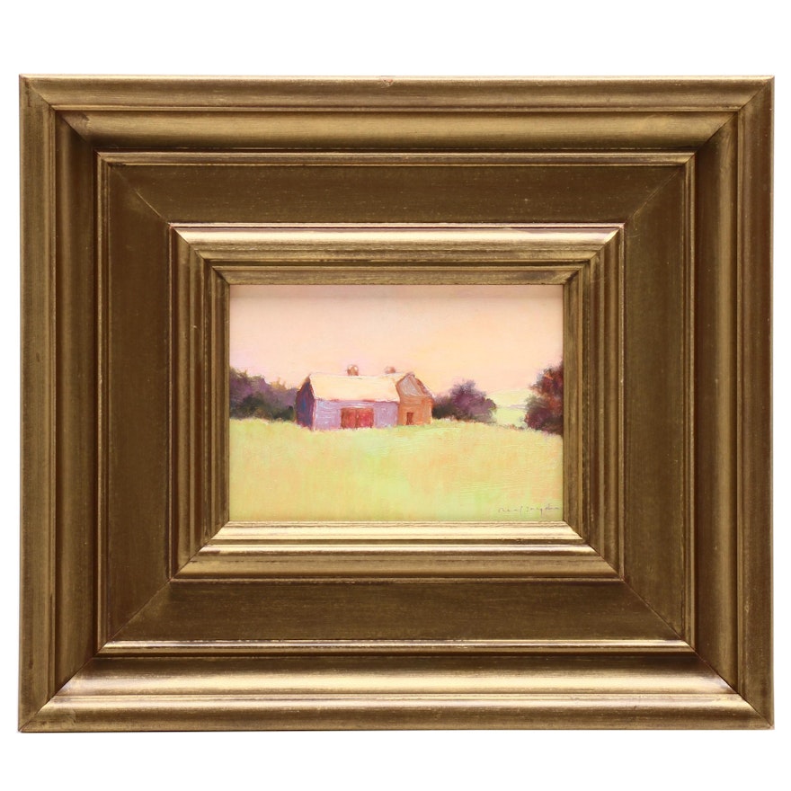 Reif Snyder Oil Painting of Pastoral Scene