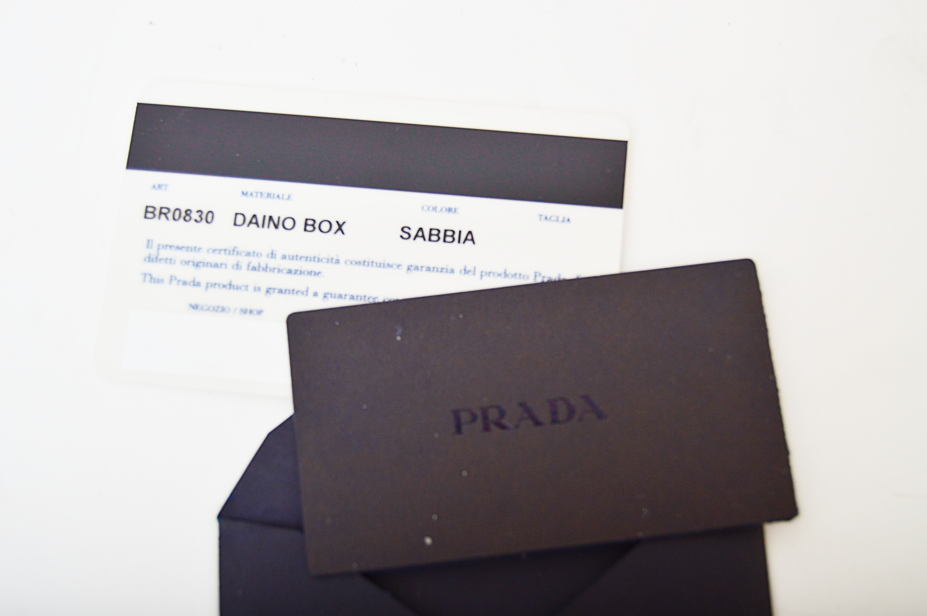 Prada Sabbia Semitracolla Daino Leather Handbag