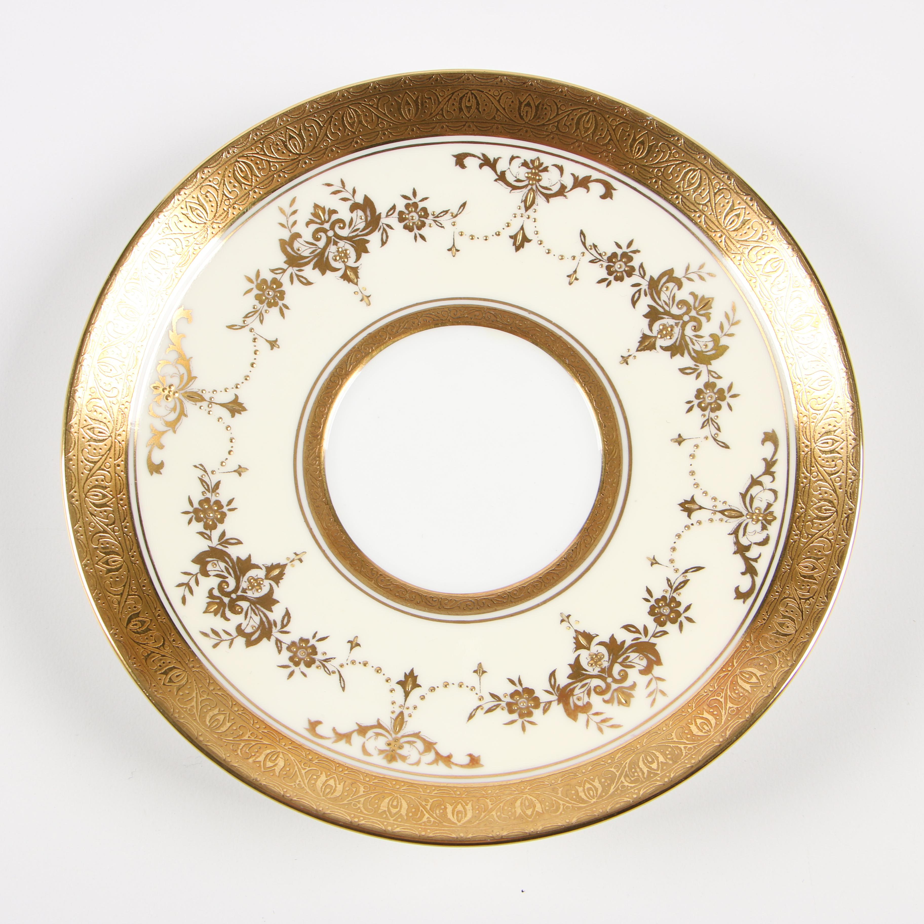 Minton "Riverton" Bone China Tea and Demitasse Service for Twelve