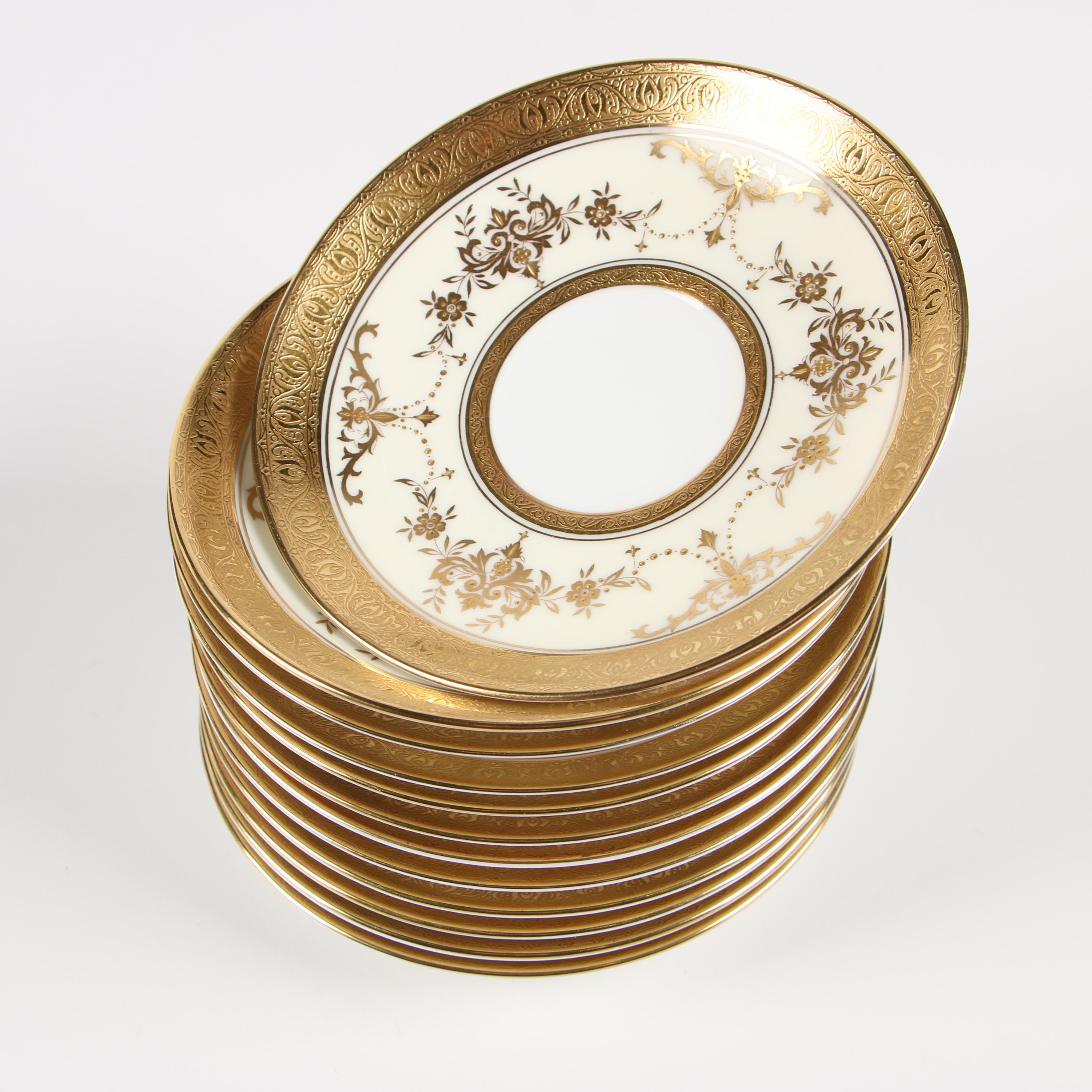 Minton "Riverton" Bone China Tea and Demitasse Service for Twelve