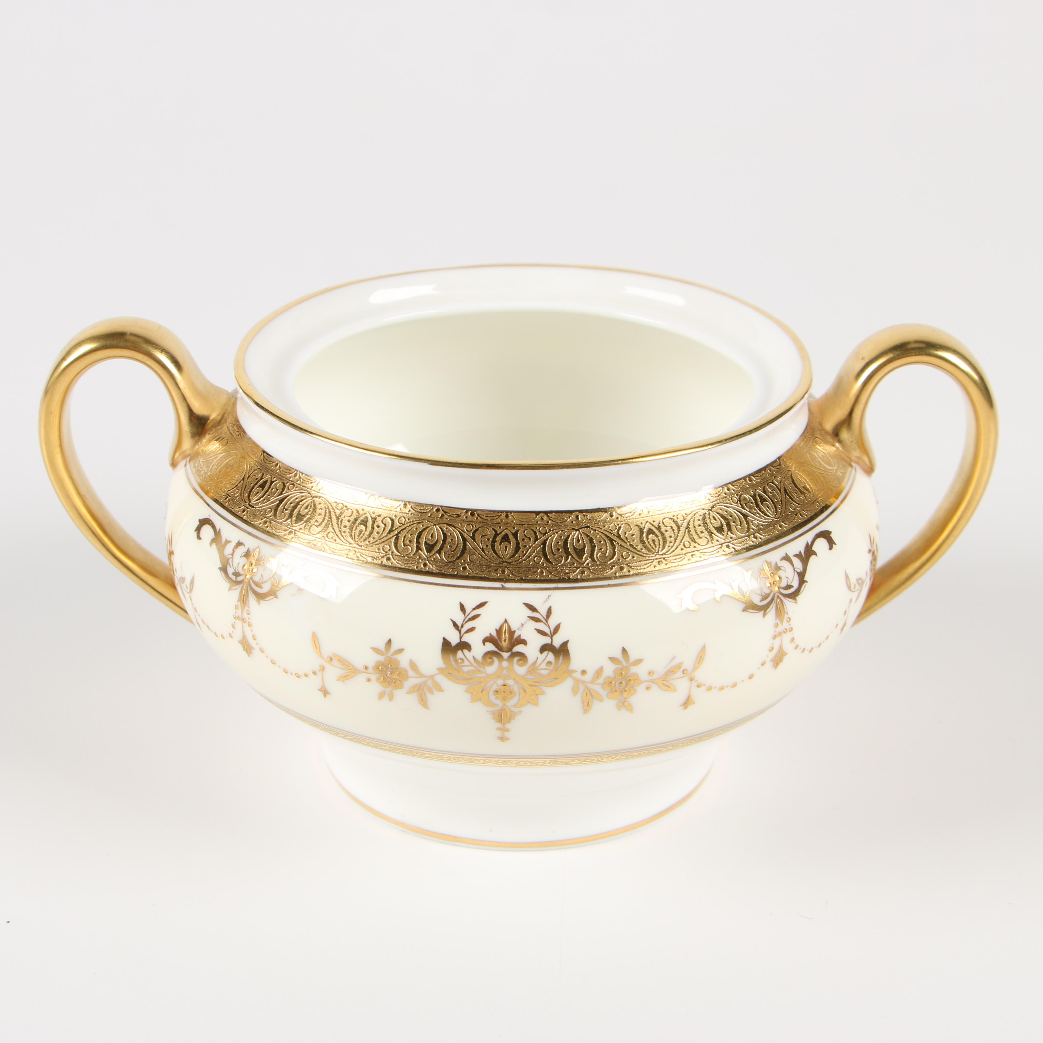 Minton "Riverton" Bone China Tea and Demitasse Service for Twelve