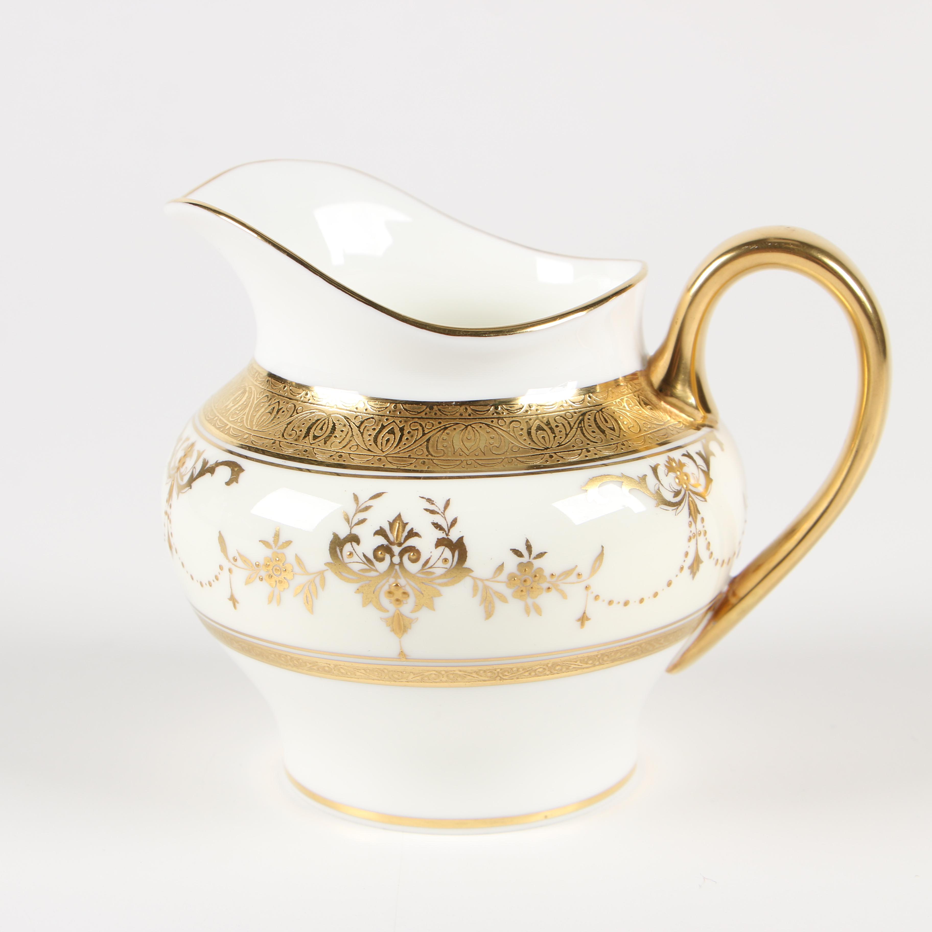 Minton "Riverton" Bone China Tea and Demitasse Service for Twelve