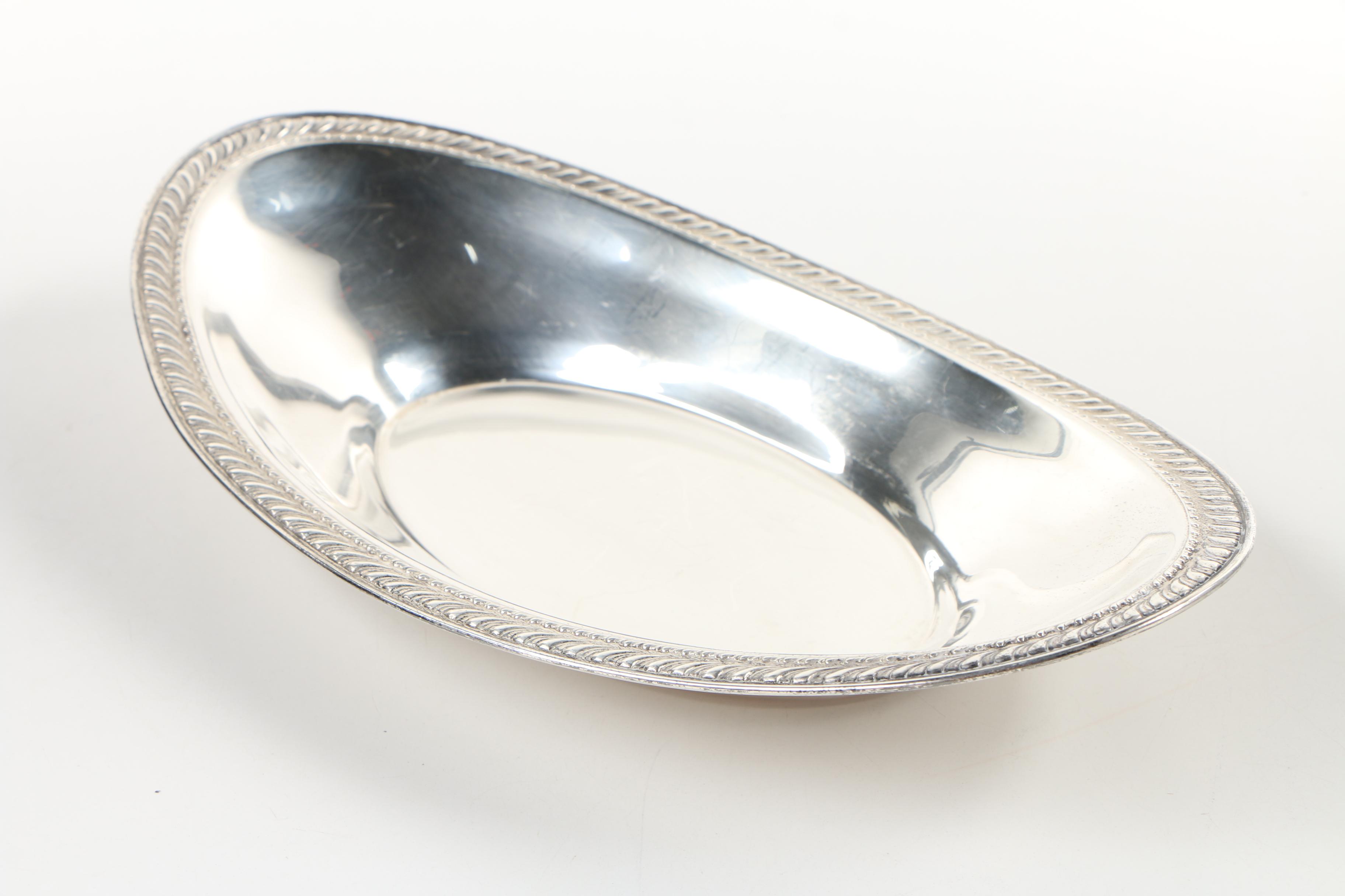 American Sterling Silver Bread Trays featuring Watrous Mfg. Co.