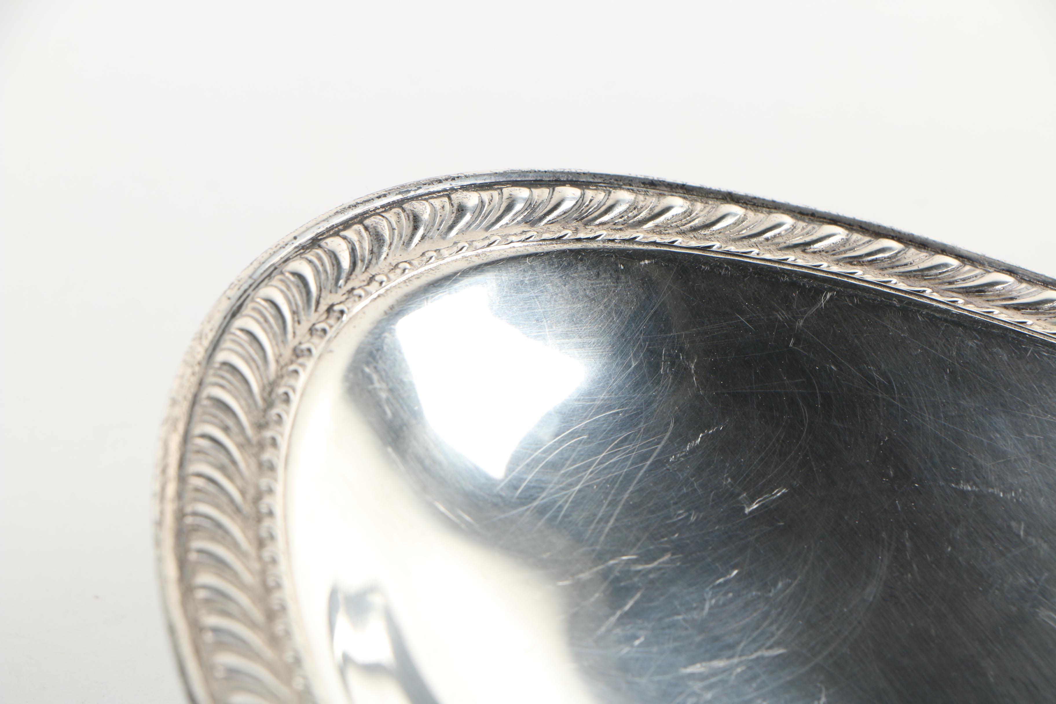 American Sterling Silver Bread Trays featuring Watrous Mfg. Co.