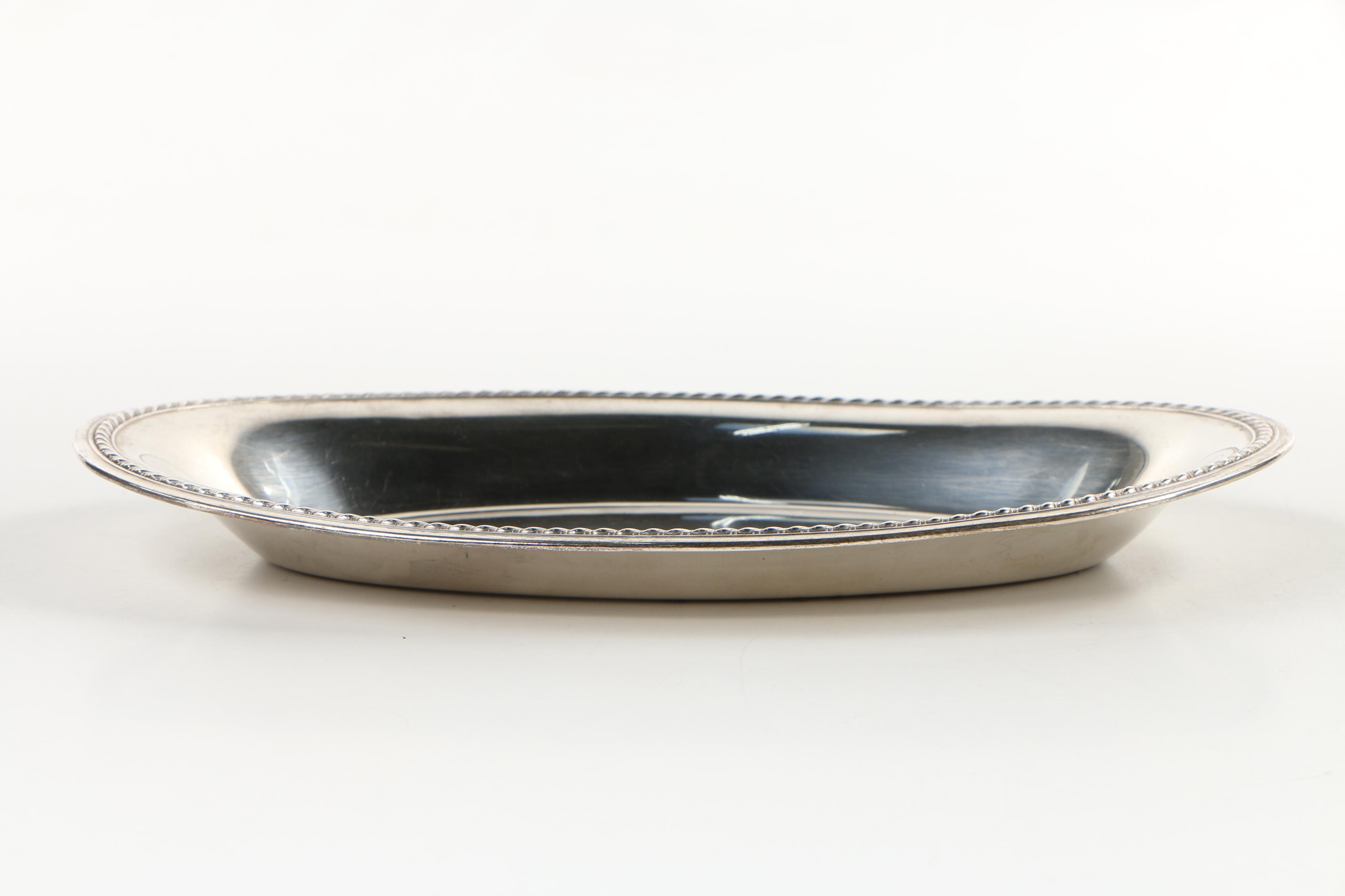 American Sterling Silver Bread Trays featuring Watrous Mfg. Co.