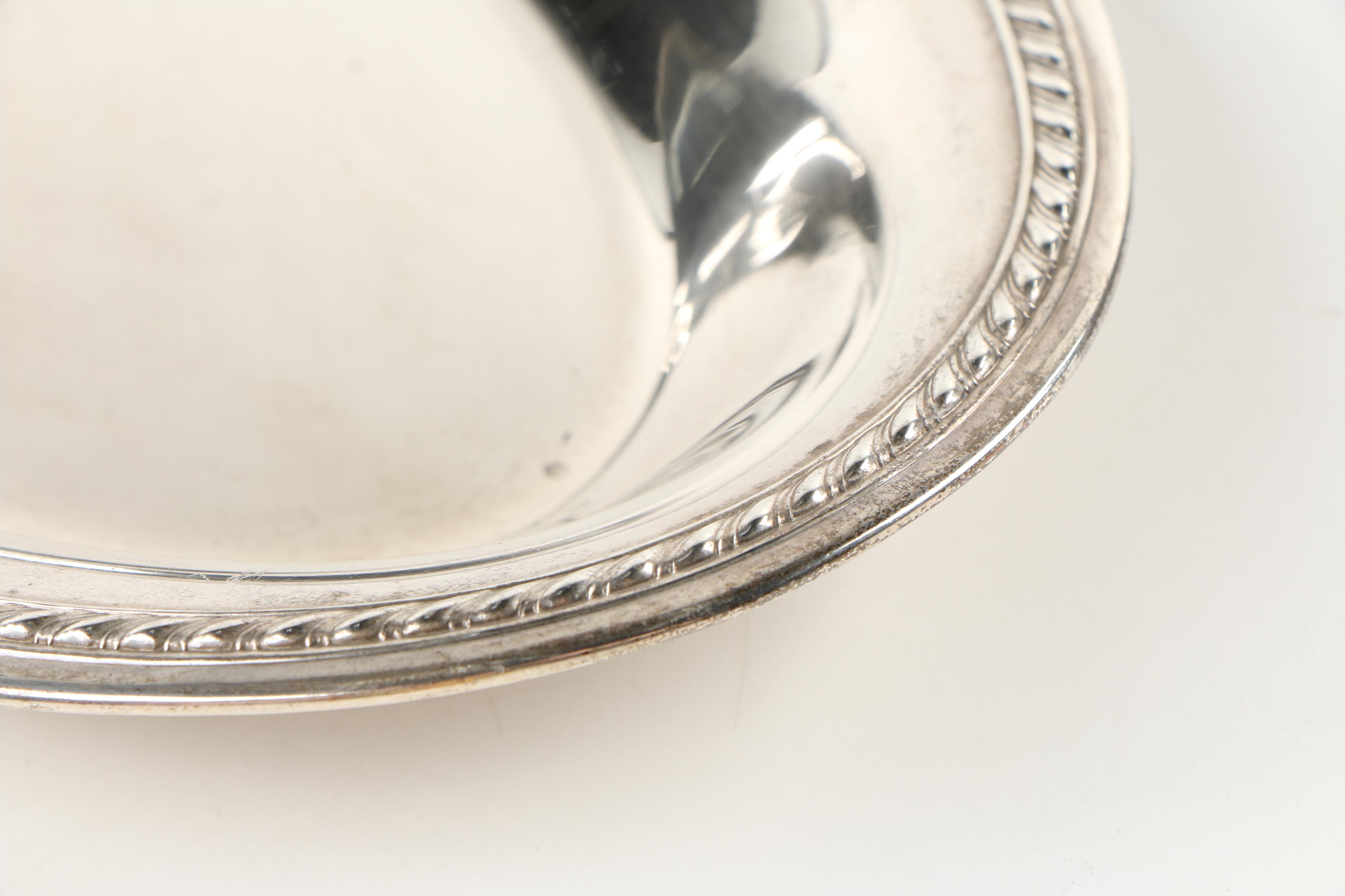 American Sterling Silver Bread Trays featuring Watrous Mfg. Co.