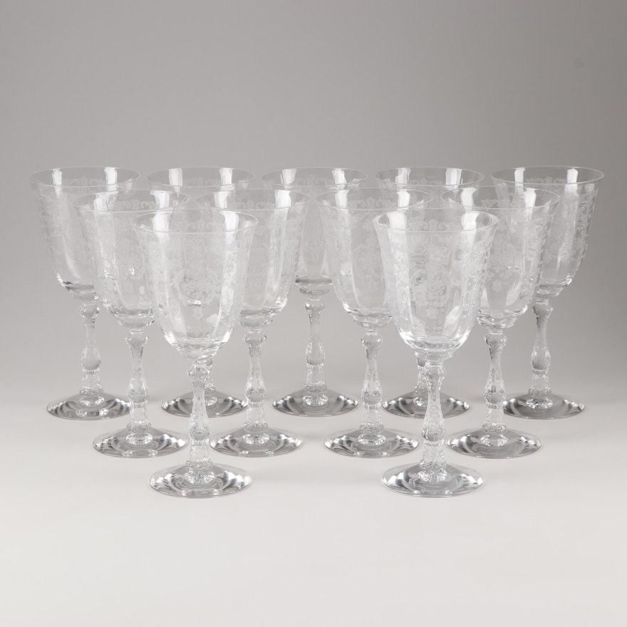 Fostoria "Navarre Clear" Water Goblets