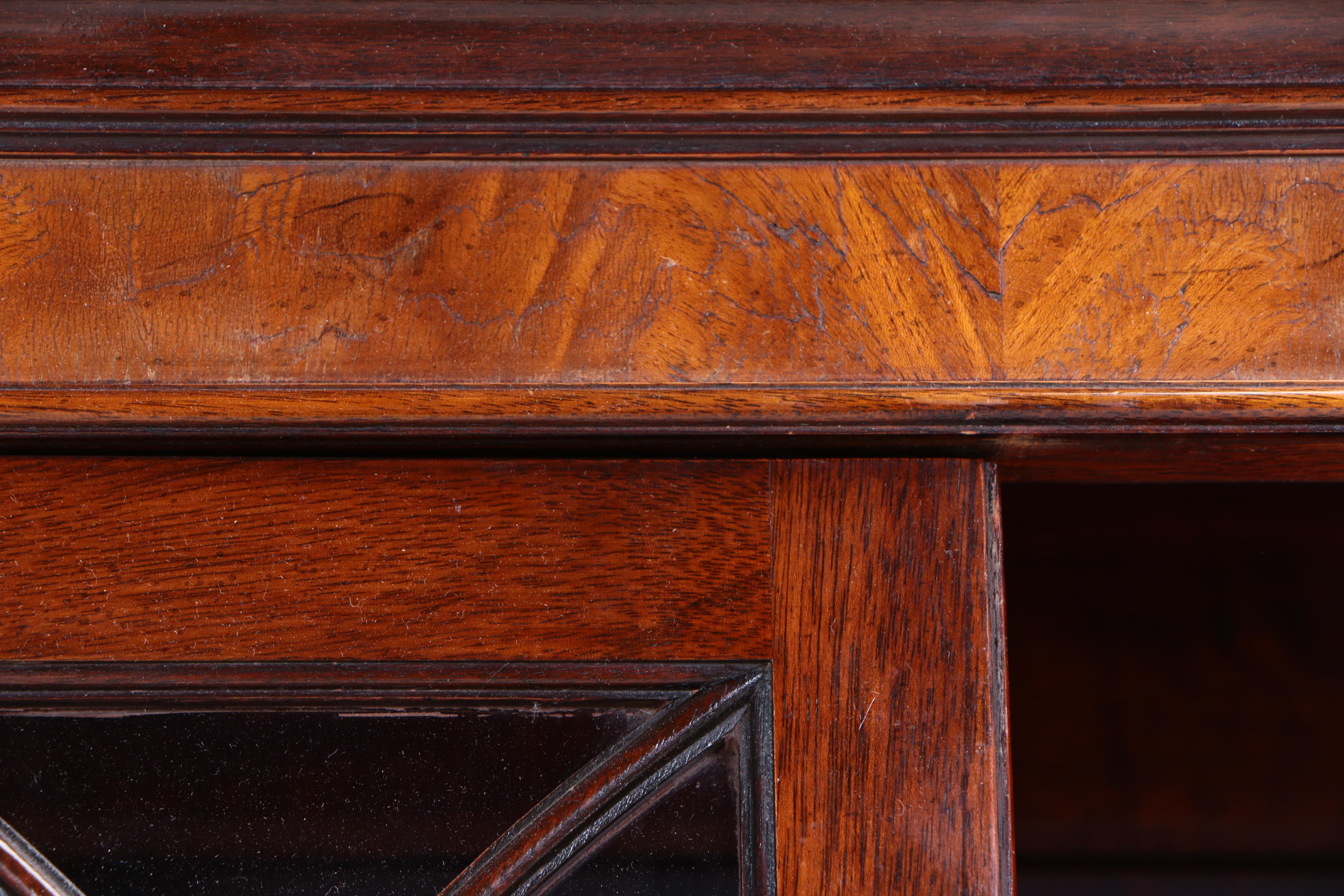 Baker Furniture, Federal Style Mahogany Breakfront China Cabinet, 20th Century
