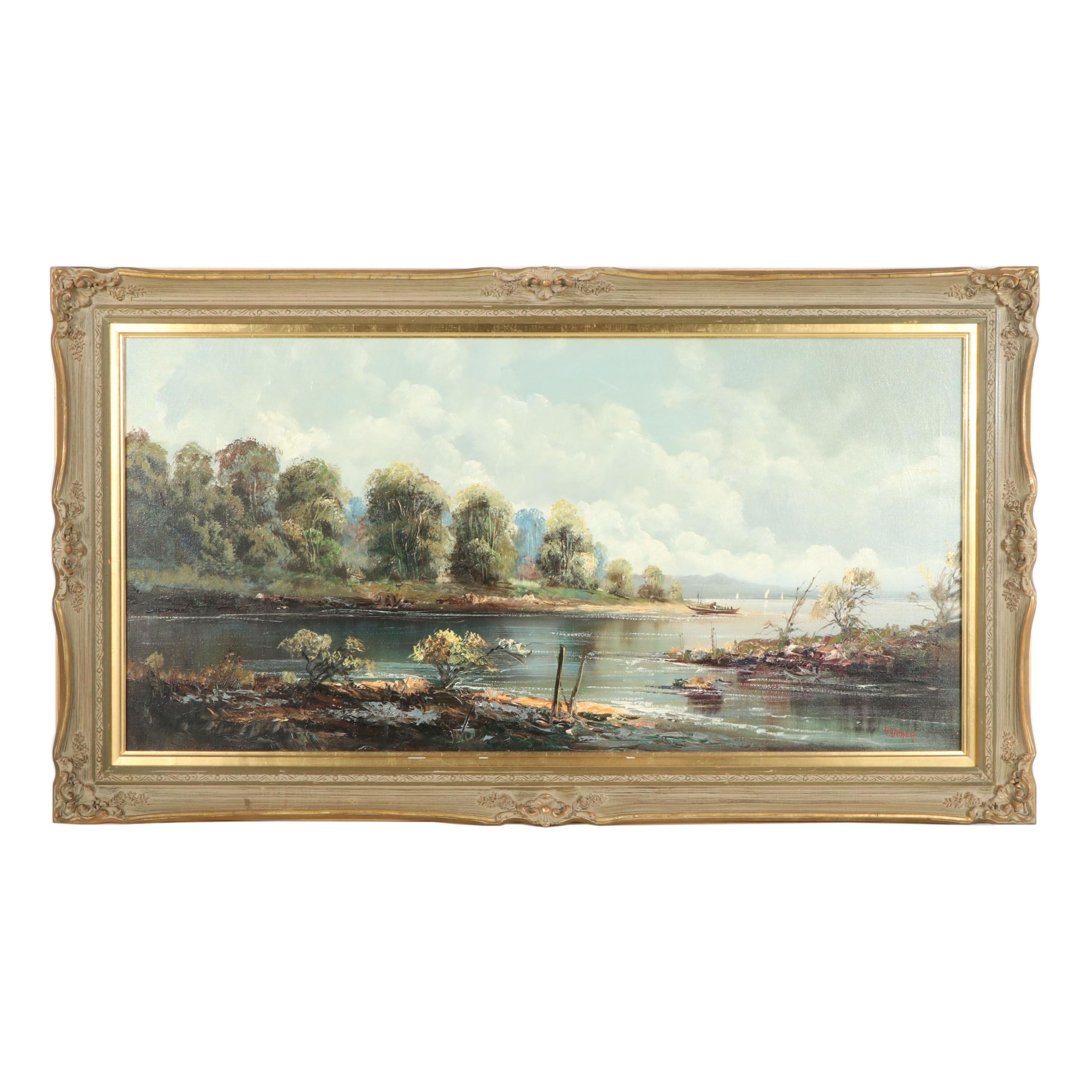 George Deaca Landscape Oil Painting