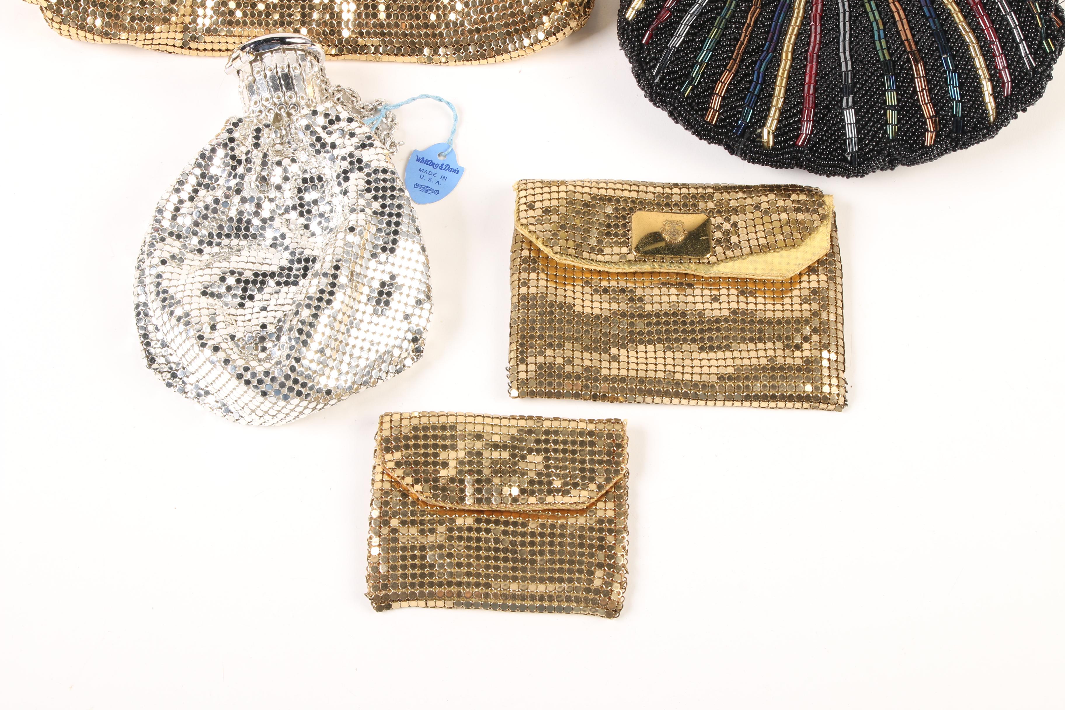 Whiting & Davis Mesh Bags, Made in U.S.A., and Carla Marchi Beaded Bag, Vintage