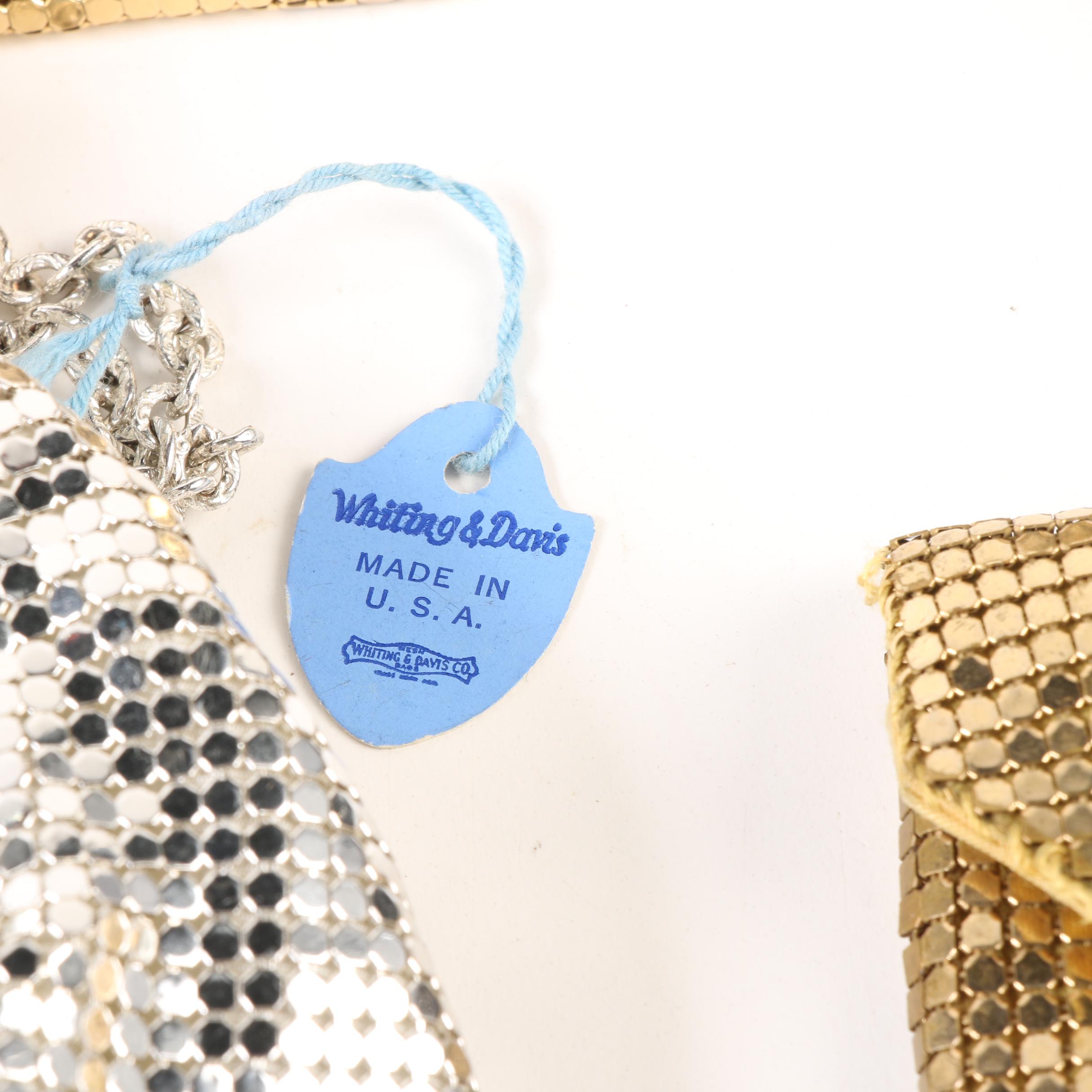 Whiting & Davis Mesh Bags, Made in U.S.A., and Carla Marchi Beaded Bag, Vintage