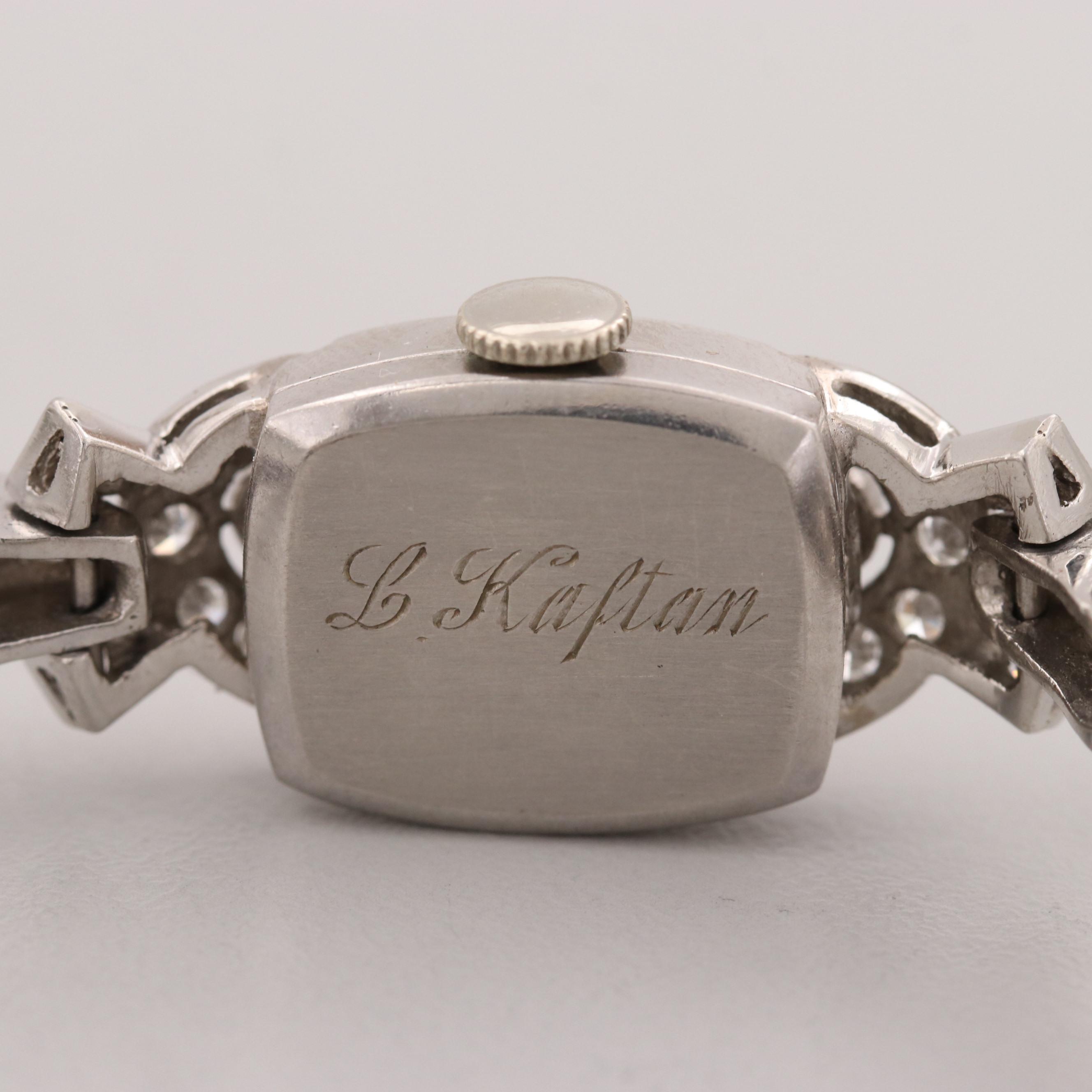 Platinum and 14K White Gold 1.72 CTW Diamond Swiss Watch