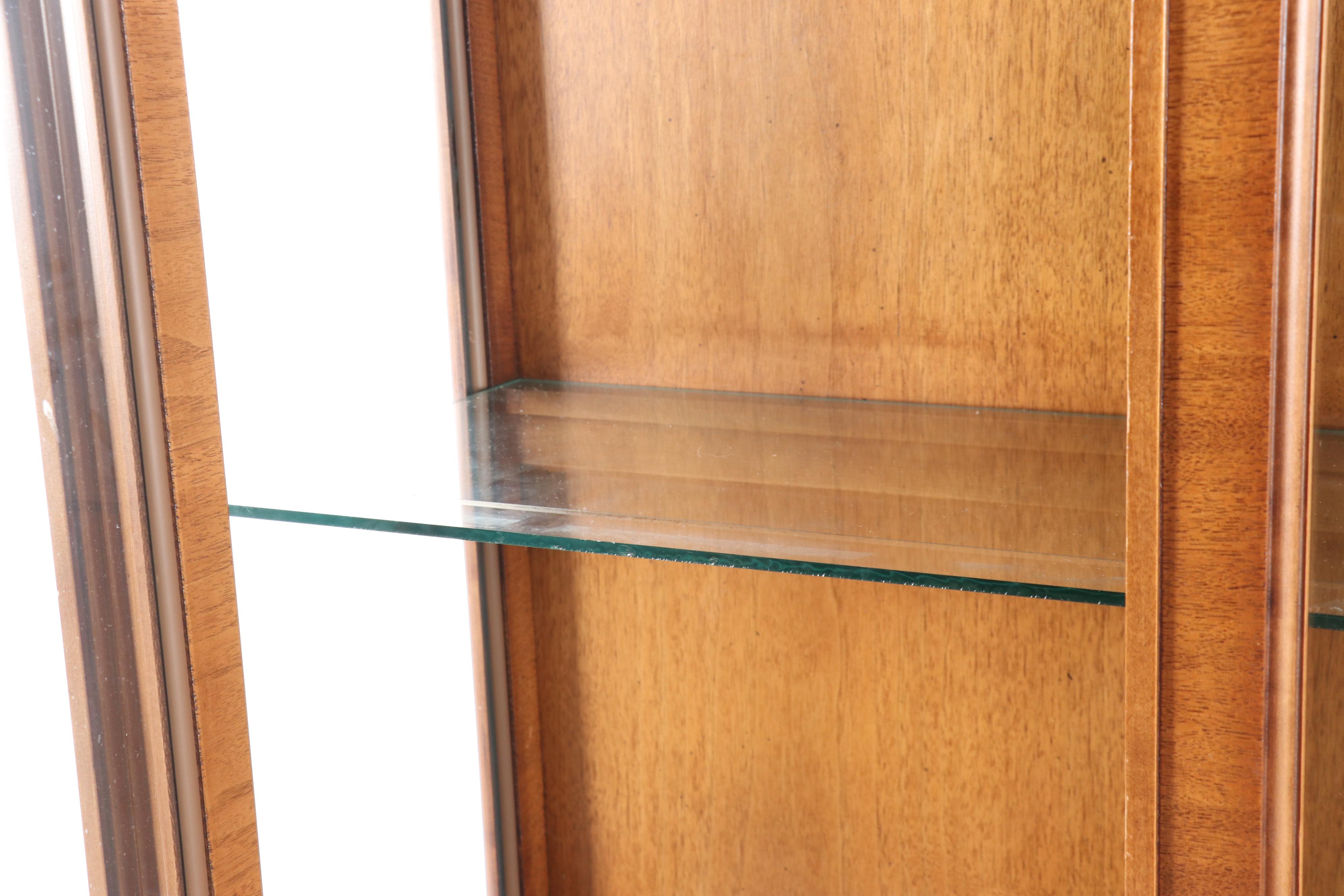 Transitional Style Fruitwood China Cabinet by Metz Furniture Co. Inc., 1970s