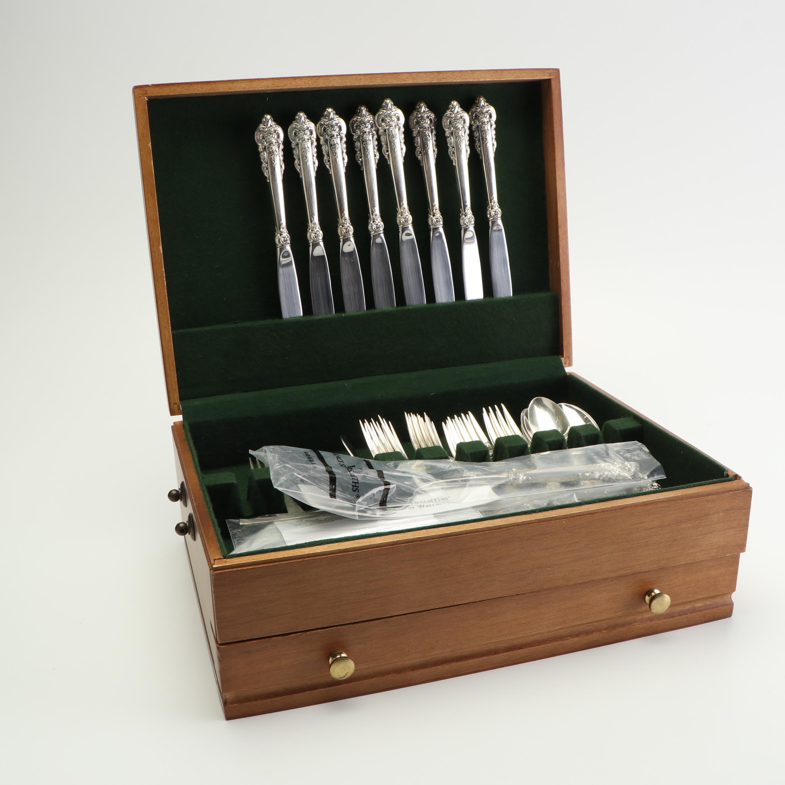 Wallace Sterling Silver "Grand Baroque" Flatware and Serveware