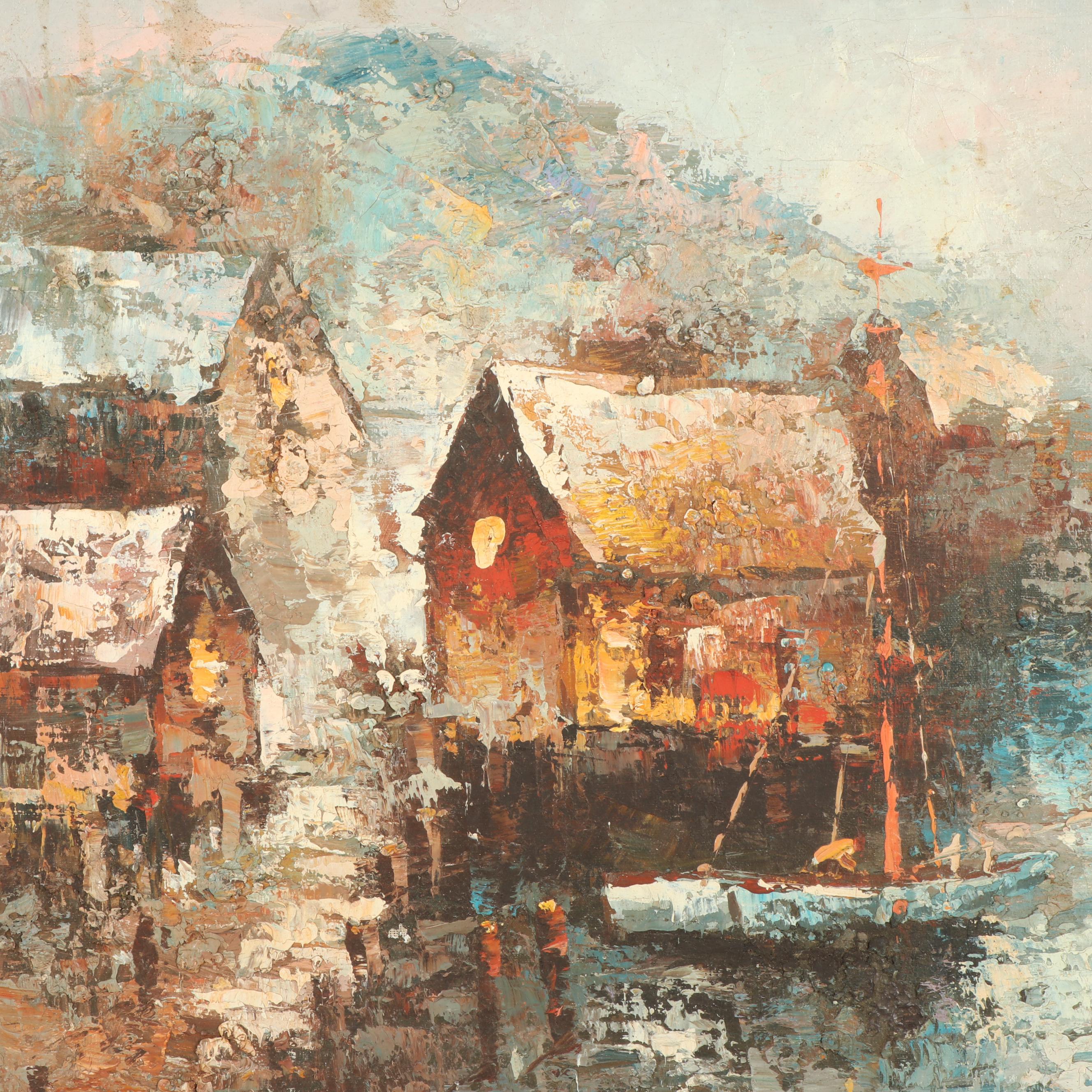 Landscape Impasto Oil Painting