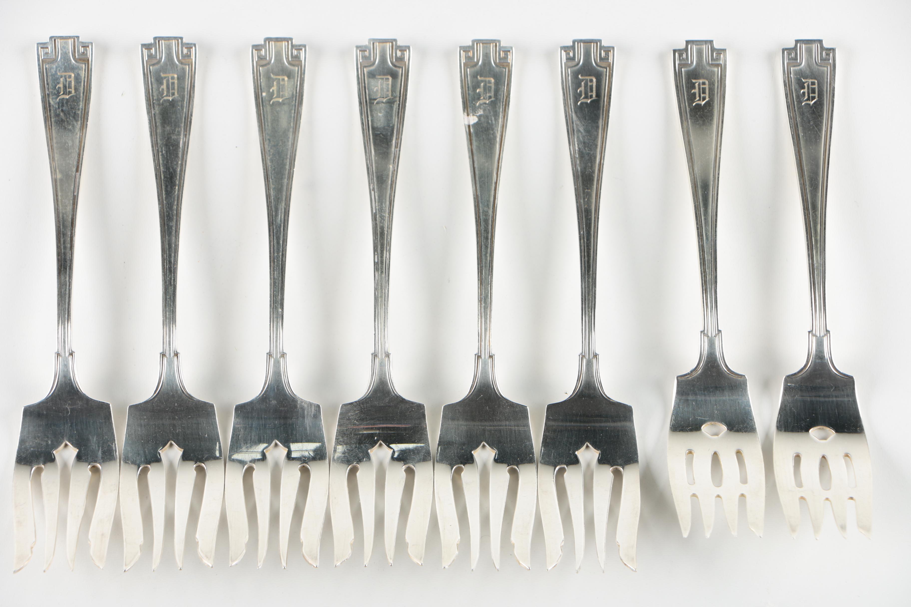 Gorham "Etruscan" Sterling Silver Flatware and Serving Pieces
