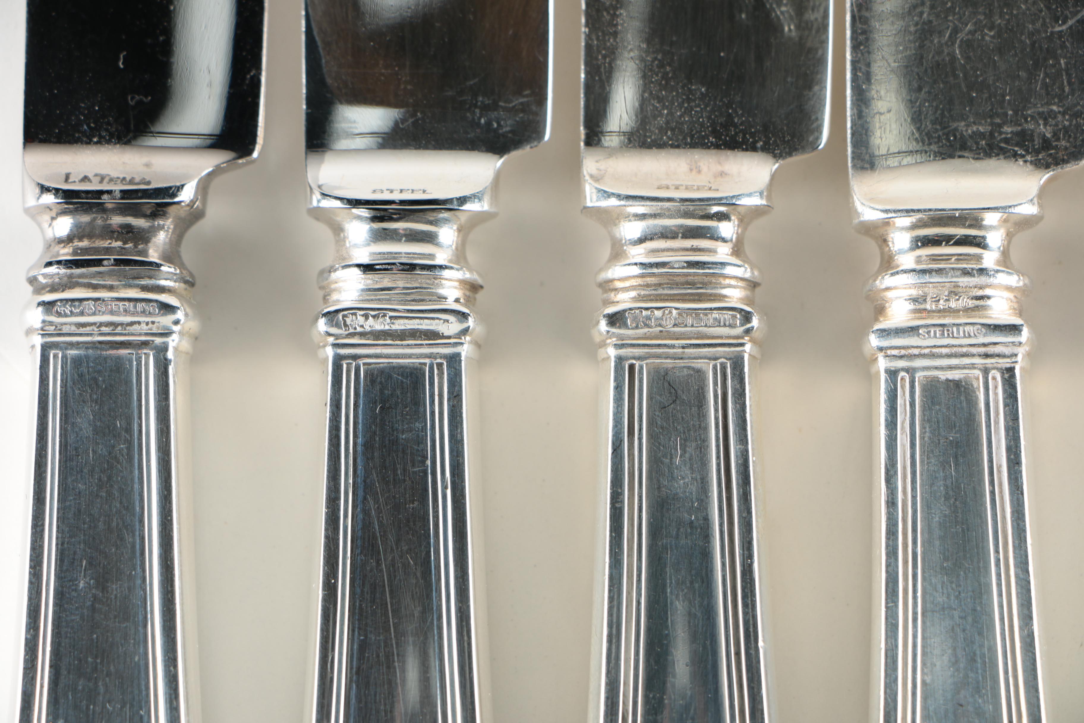 Gorham "Etruscan" Sterling Silver Flatware and Serving Pieces