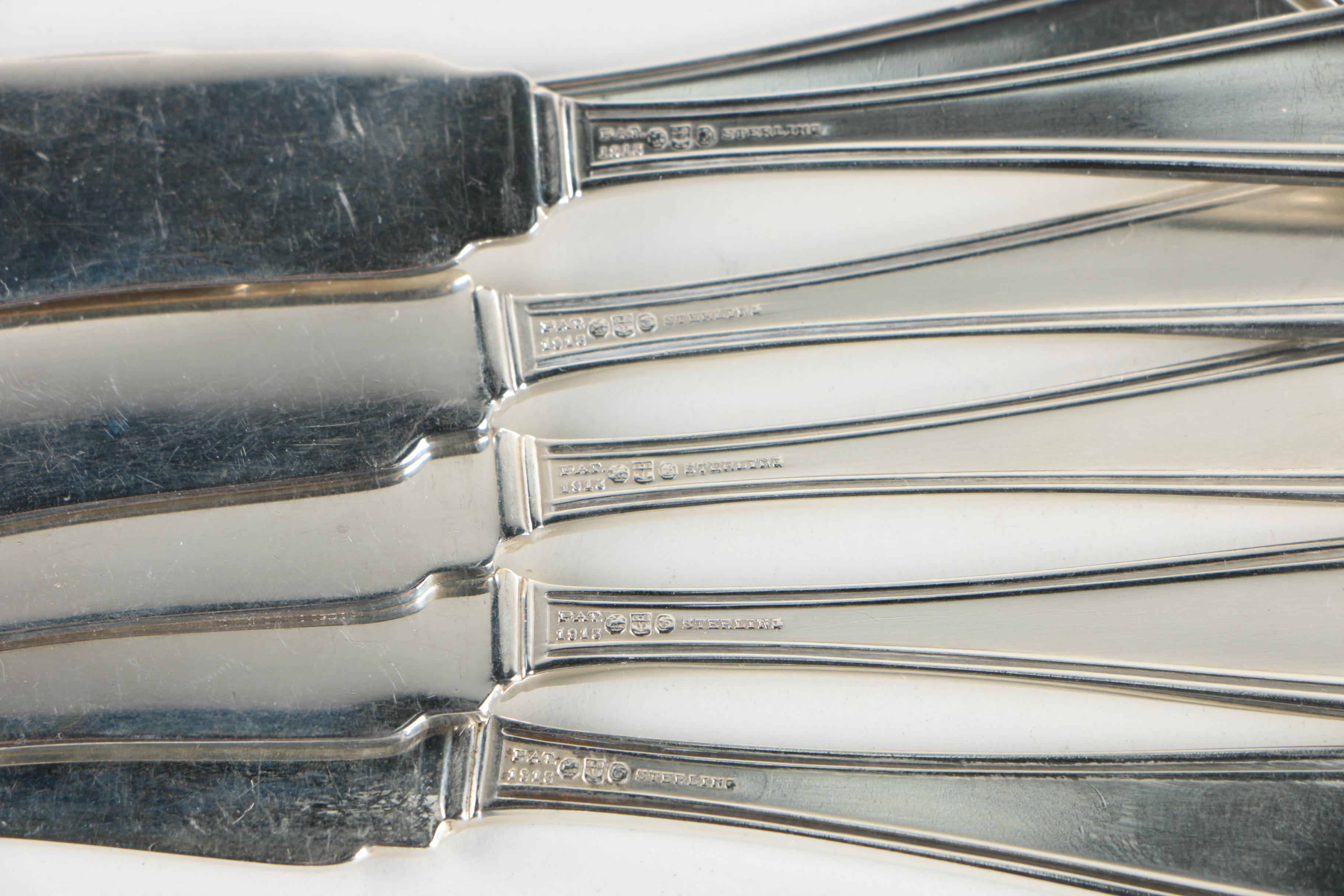 Gorham "Etruscan" Sterling Silver Flatware and Serving Pieces