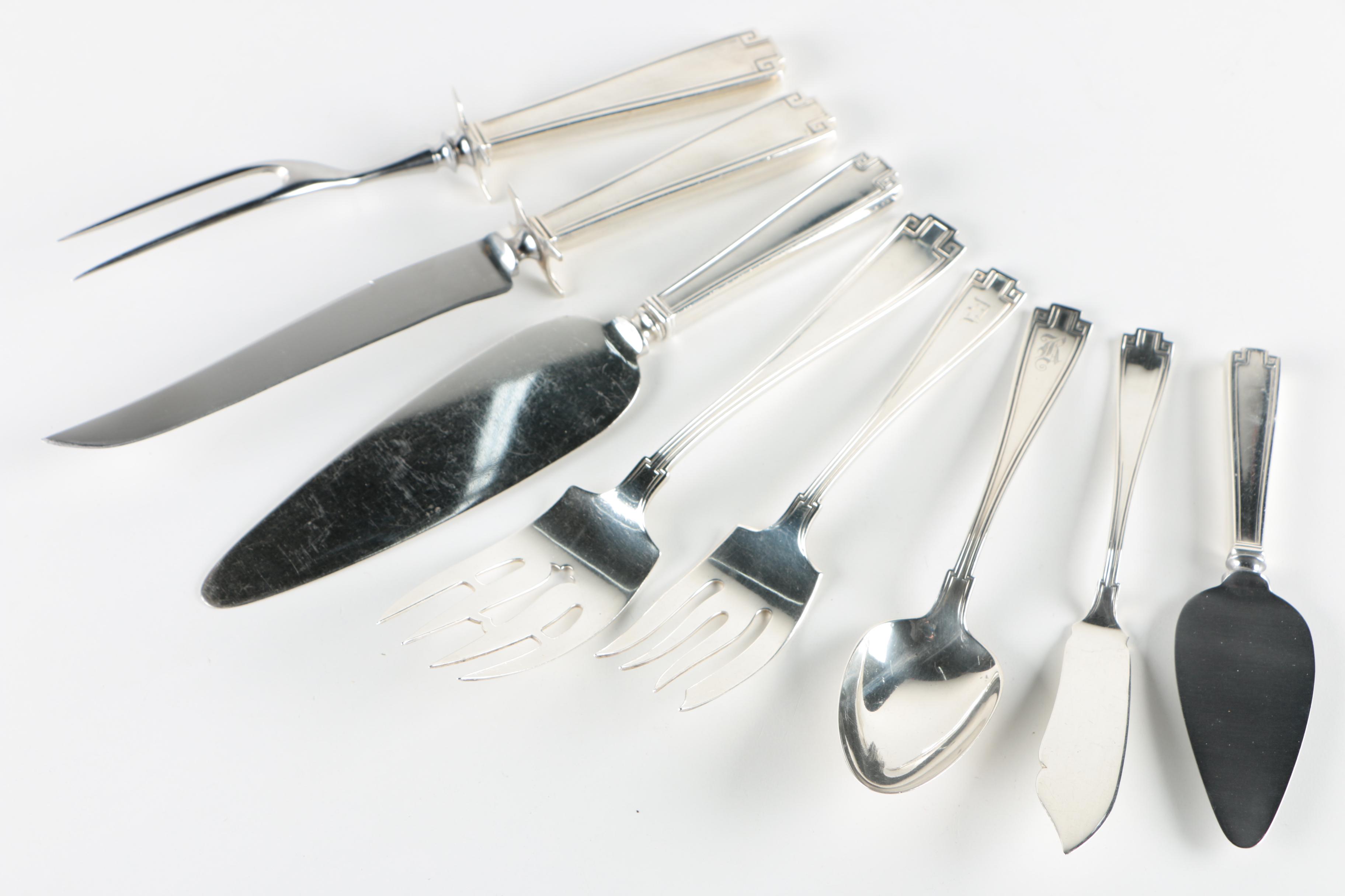 Gorham "Etruscan" Sterling Silver Flatware and Serving Pieces
