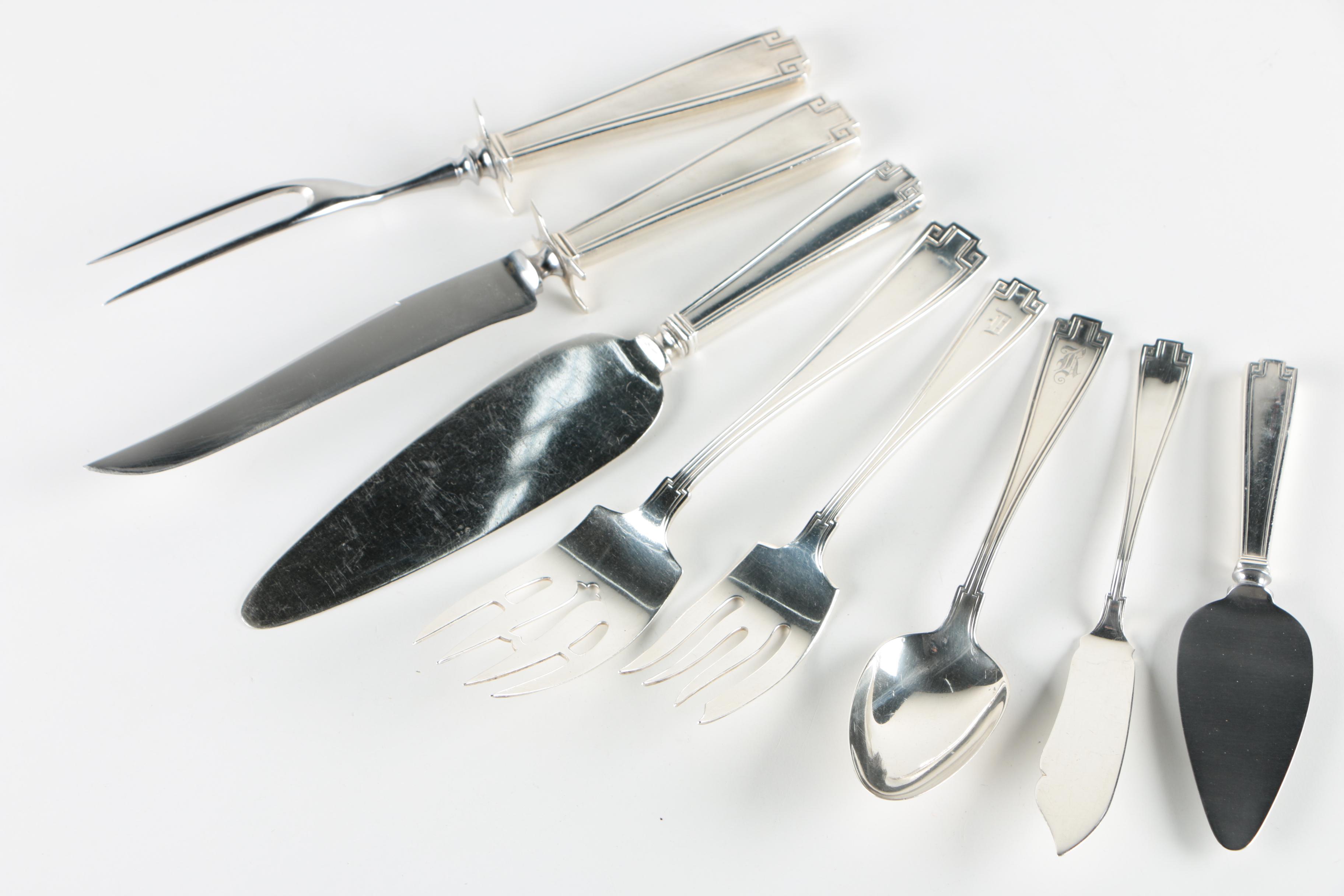 Gorham "Etruscan" Sterling Silver Flatware and Serving Pieces