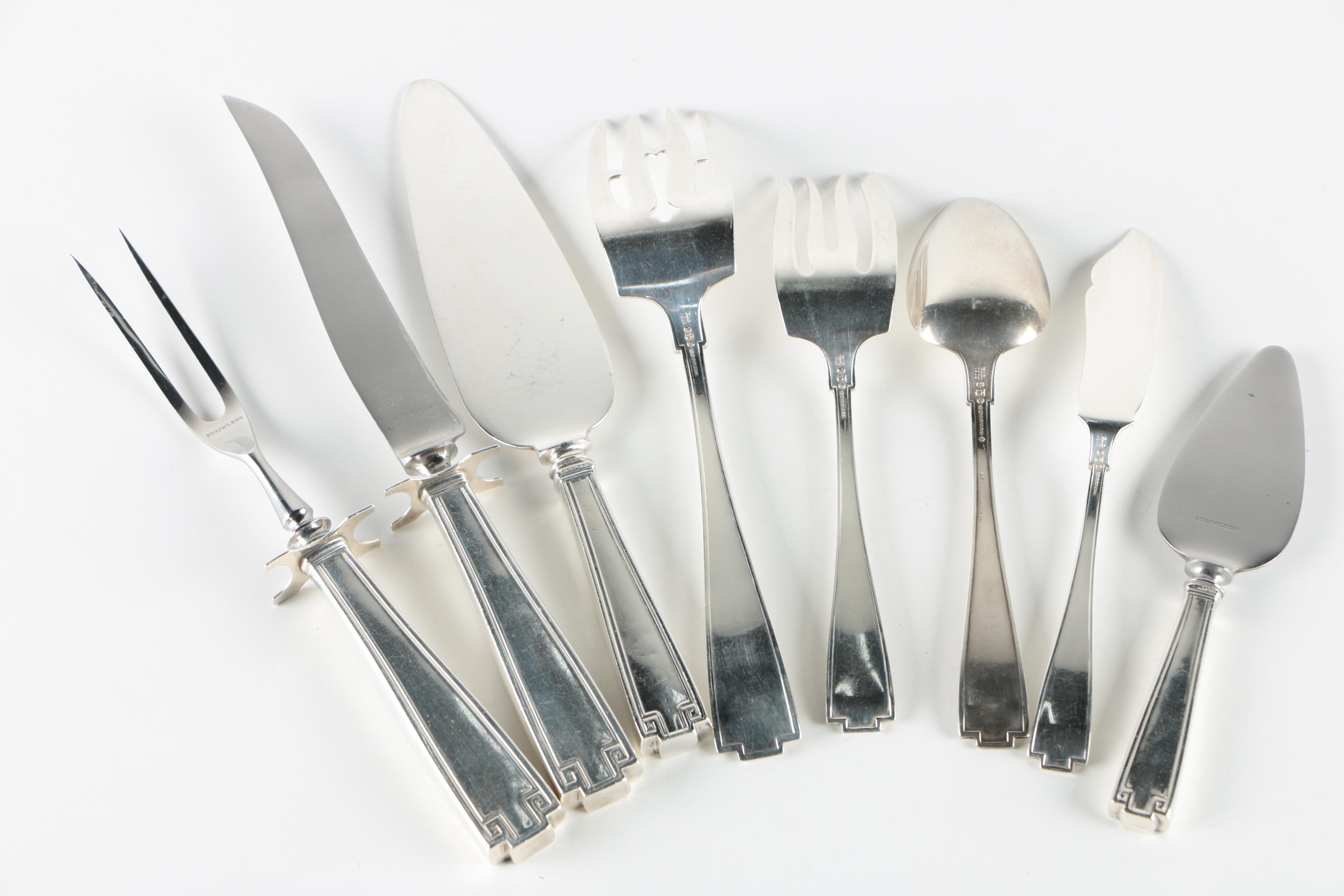 Gorham "Etruscan" Sterling Silver Flatware and Serving Pieces