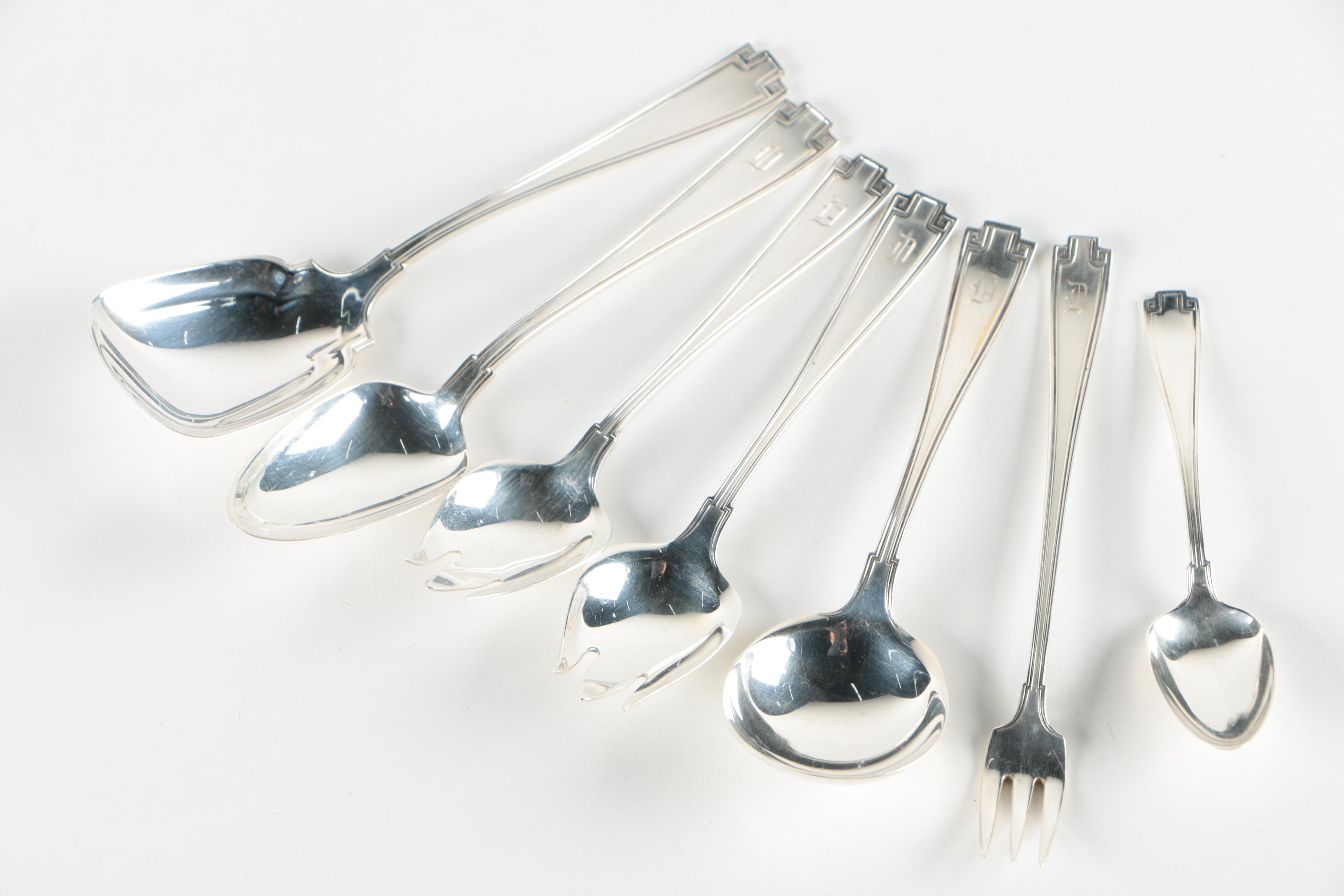 Gorham "Etruscan" Sterling Silver Flatware and Serving Pieces