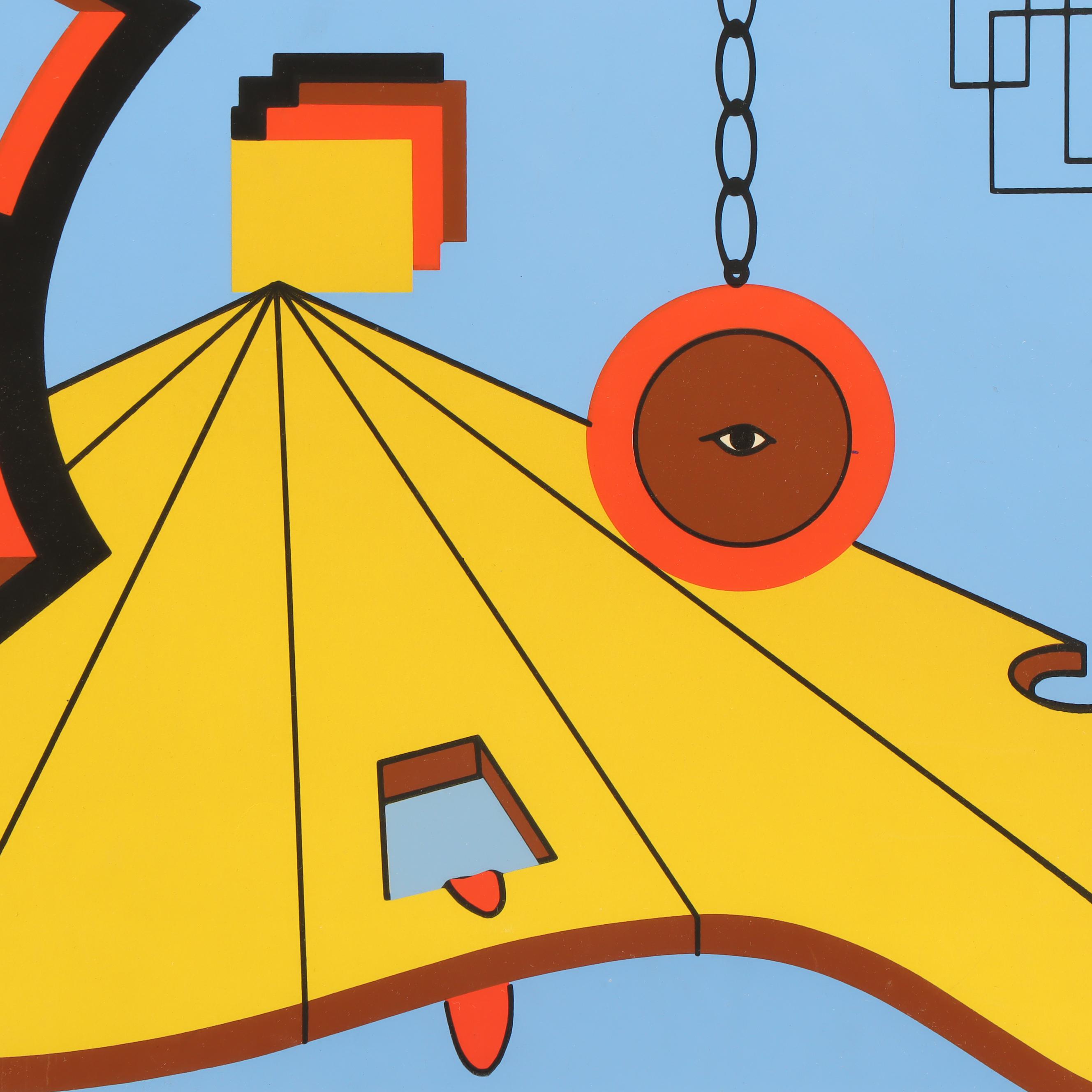 Sonny Zoback Surrealist Style Serigraph