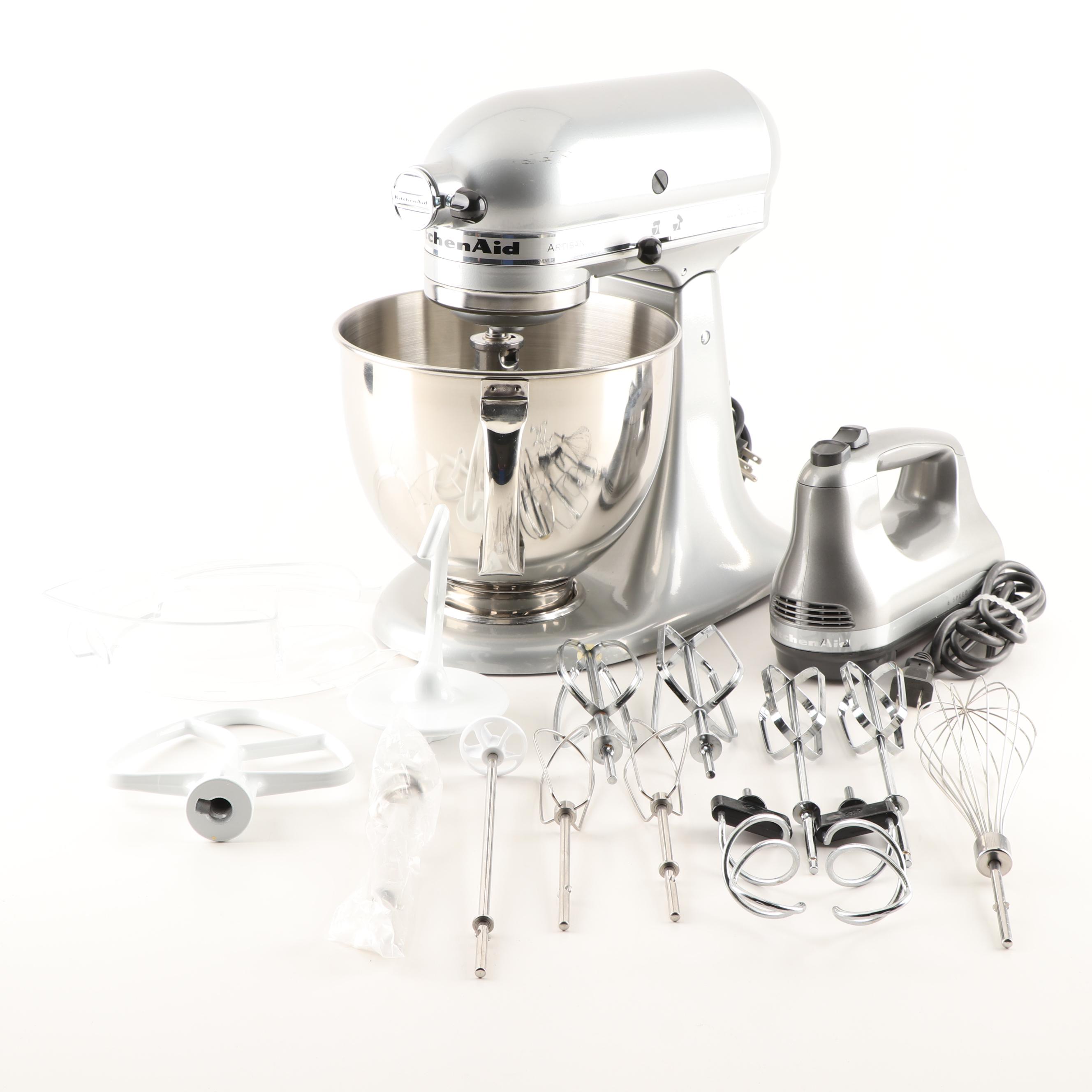 KitchenAid Artisan Stand Mixer and Hand Mixer