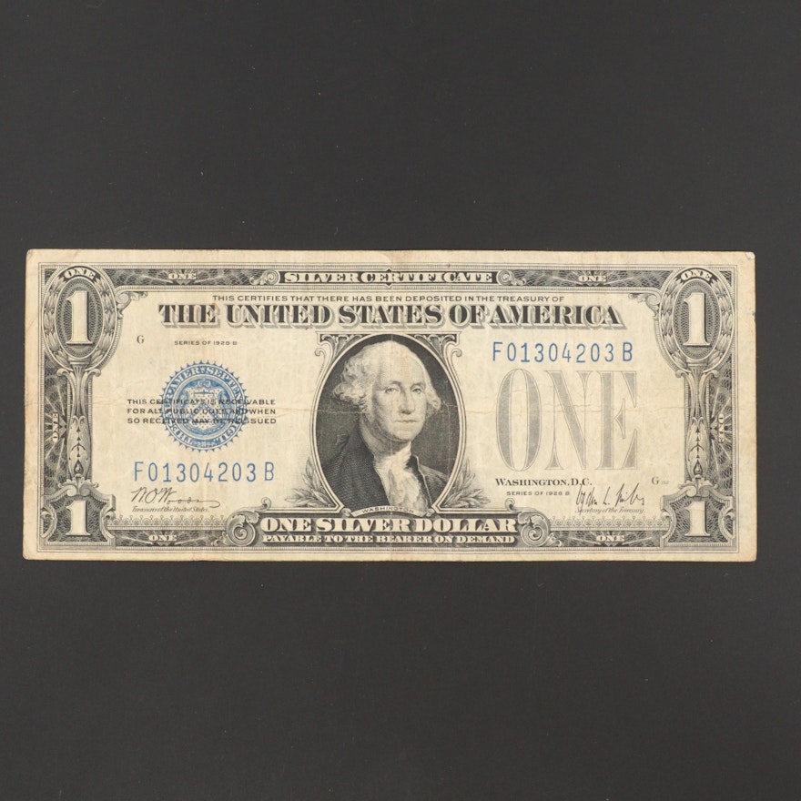 1928 "Funny Back" $1 Silver Certificate