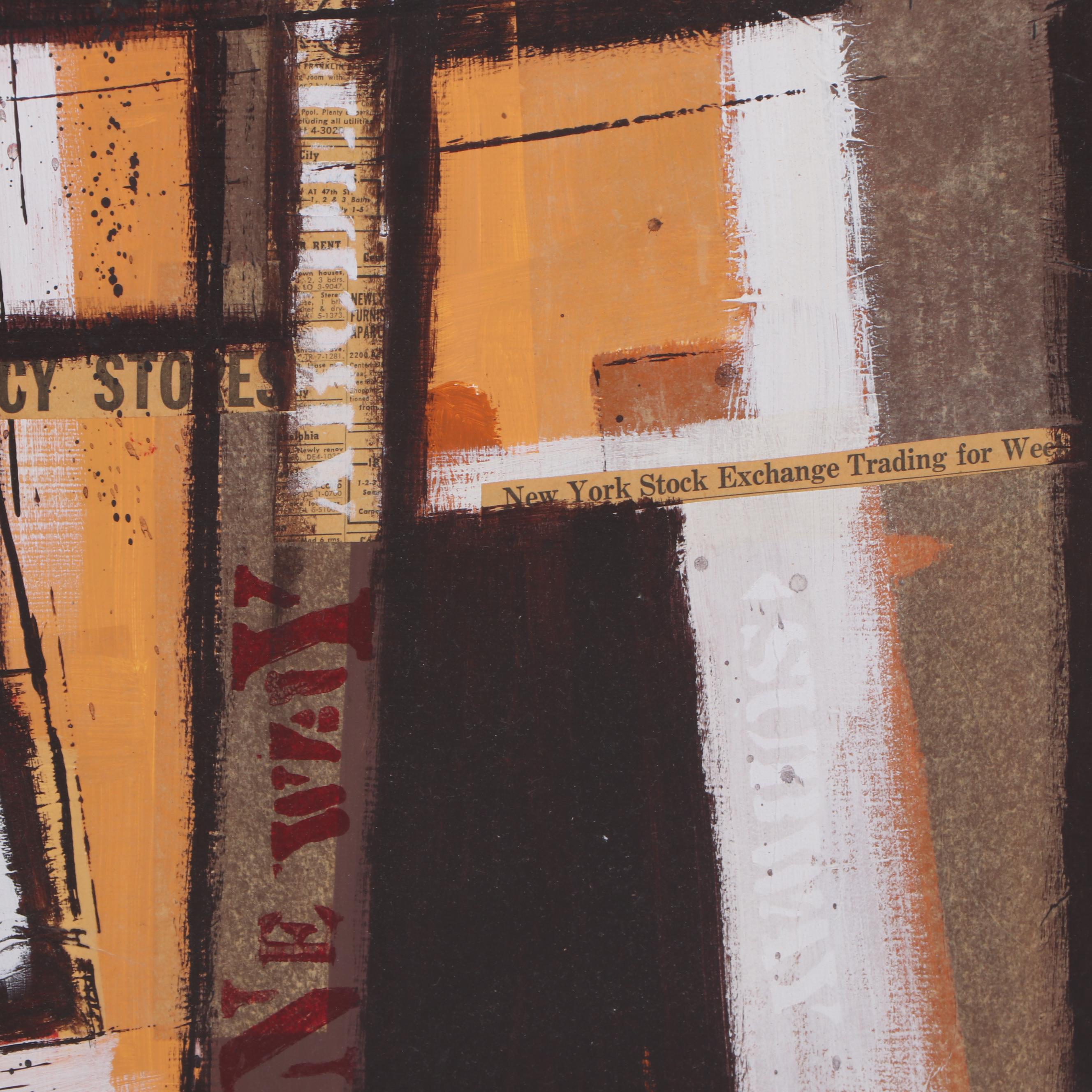 Robert Hobbs Abstract Oil Painting, 1966