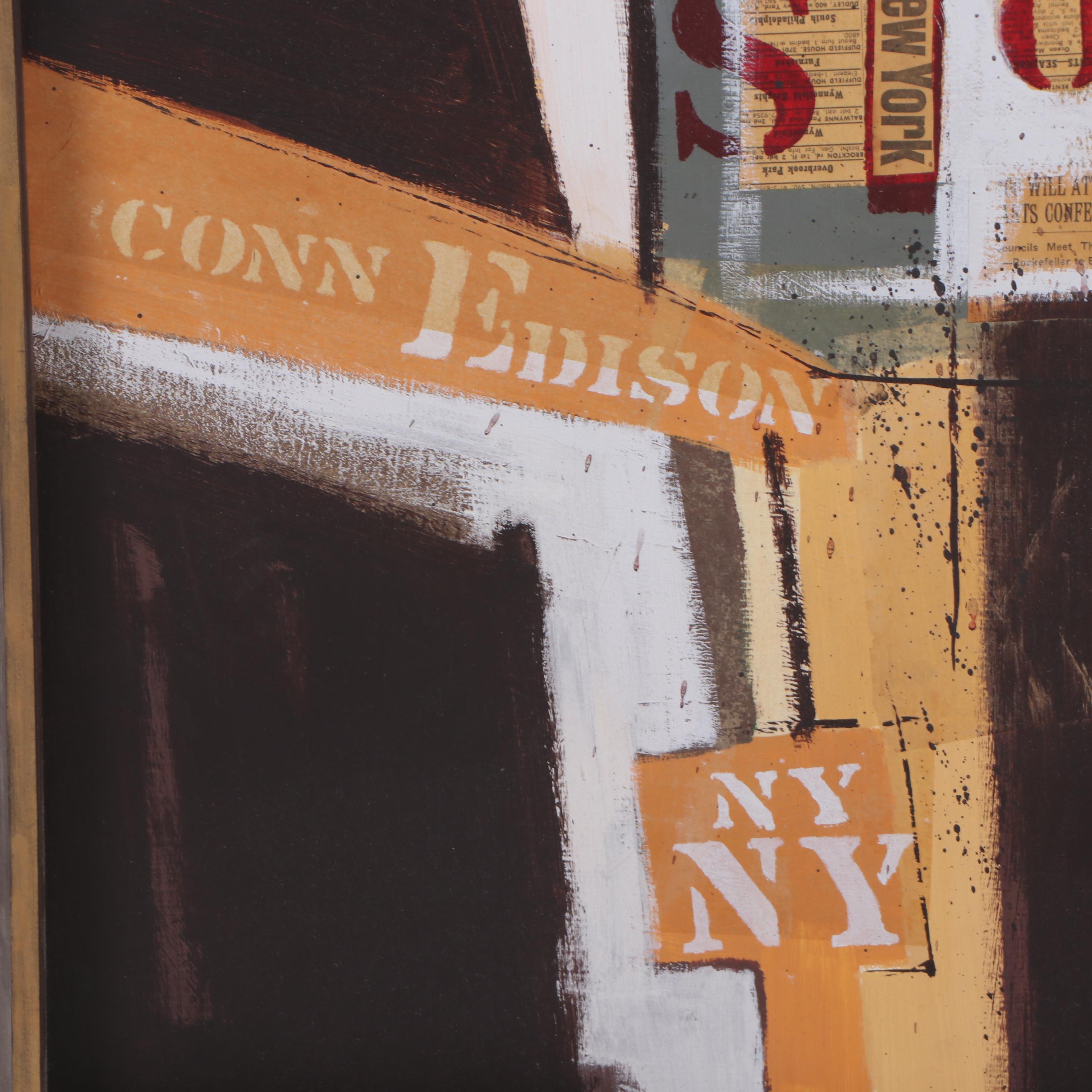 Robert Hobbs Abstract Oil Painting, 1966