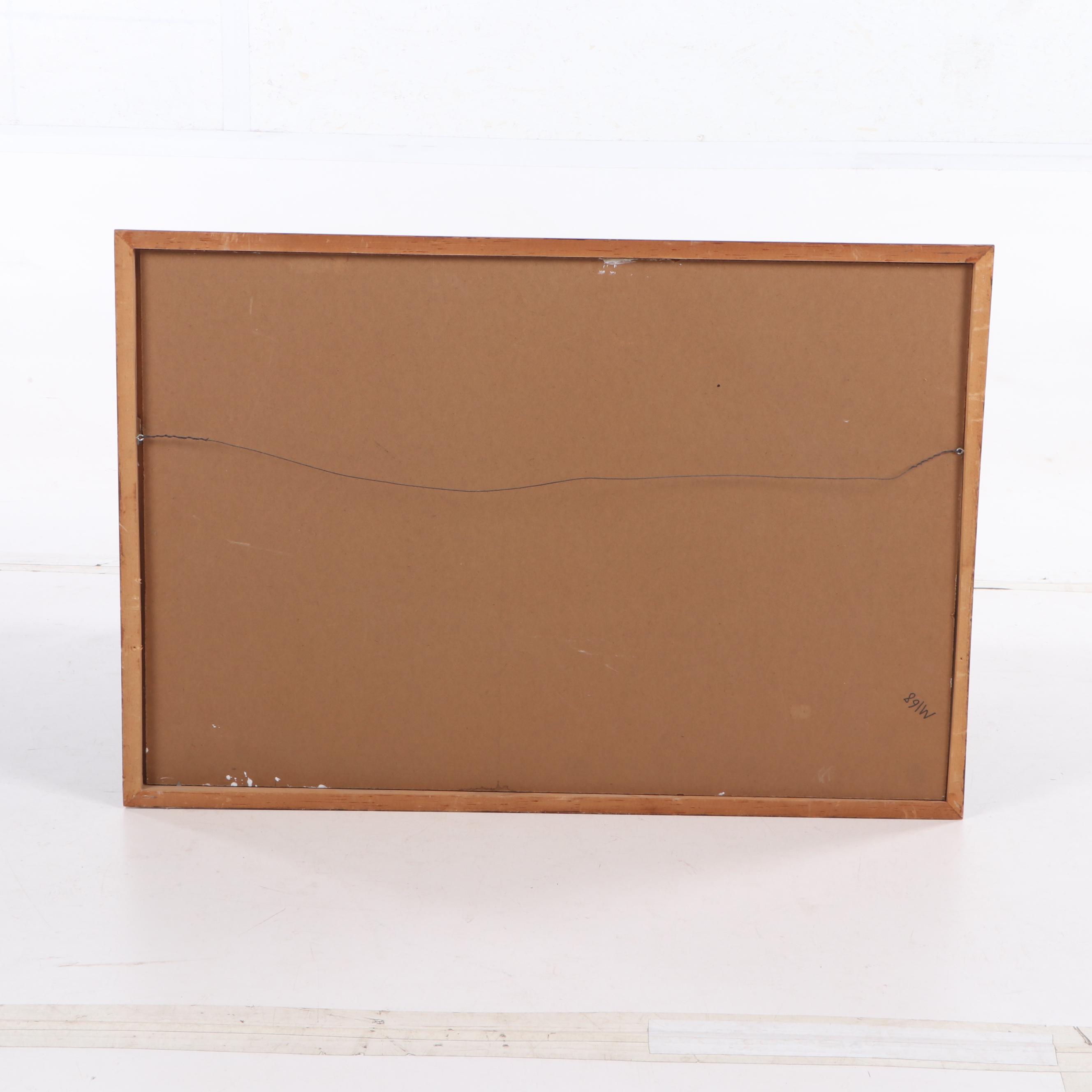 Robert Hobbs Abstract Oil Painting, 1966