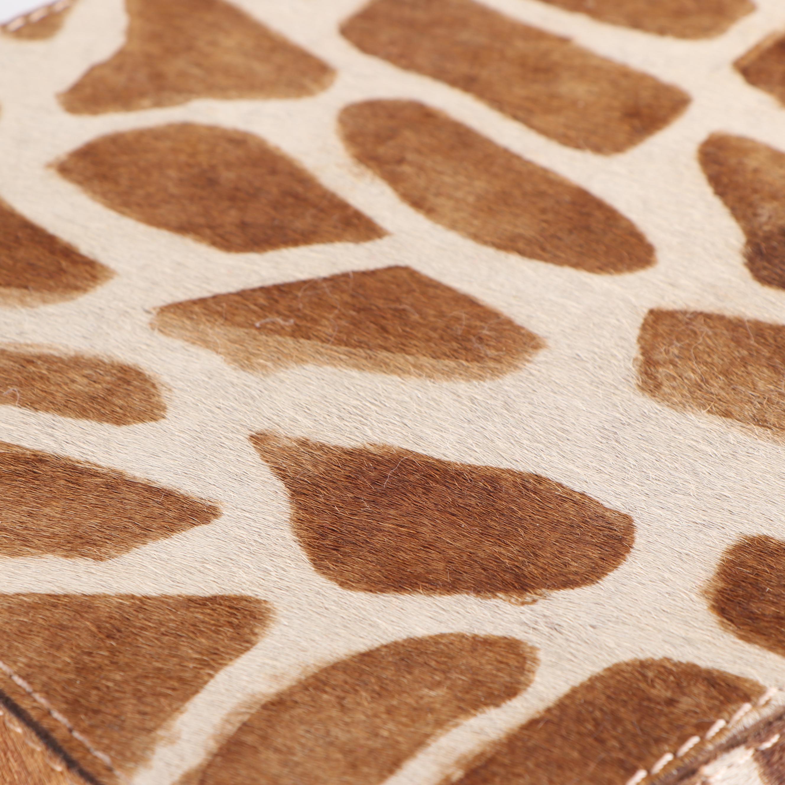 Nested Hide Boxes with Stenciled Giraffe Hide Pattern