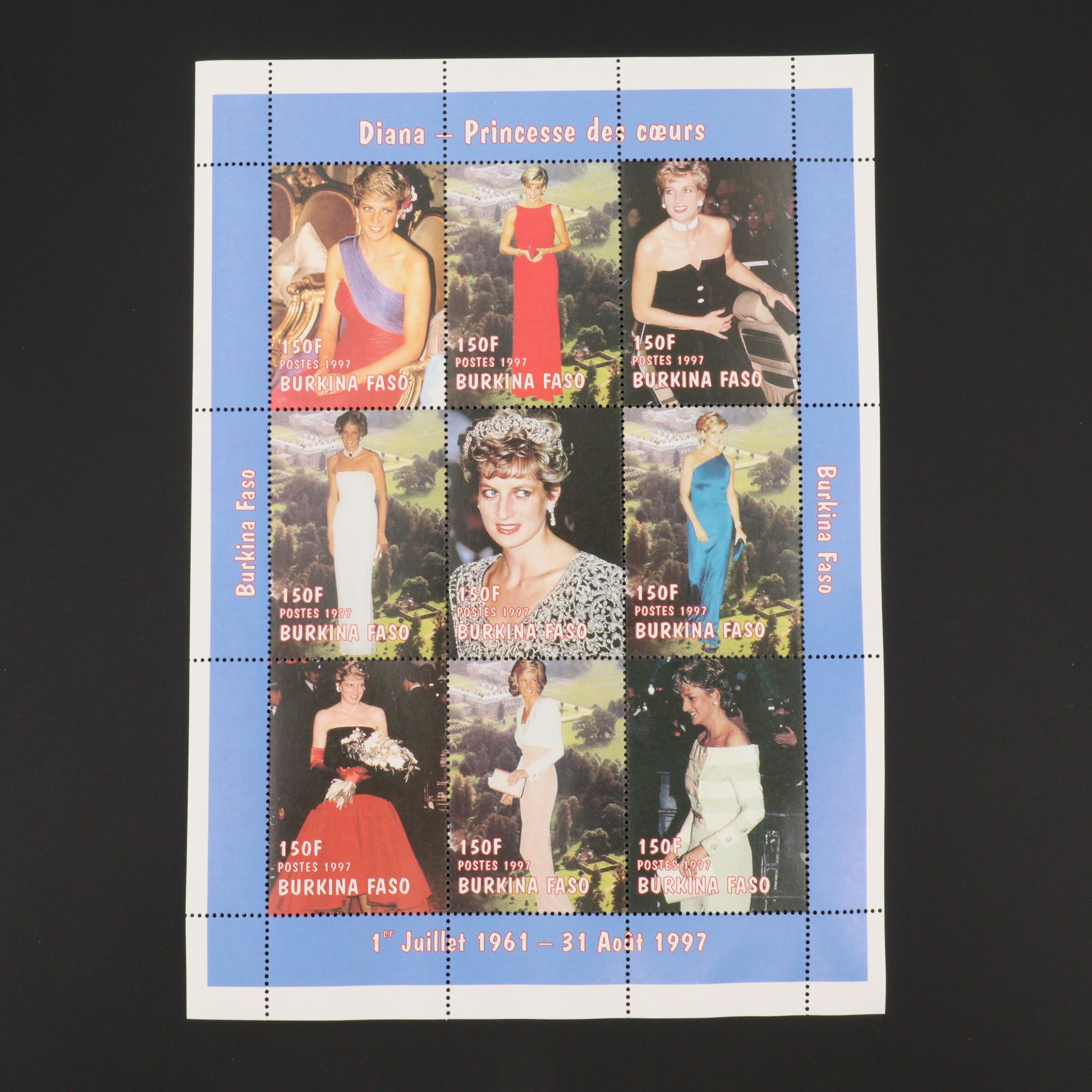 Princess Diana Stamp Collection