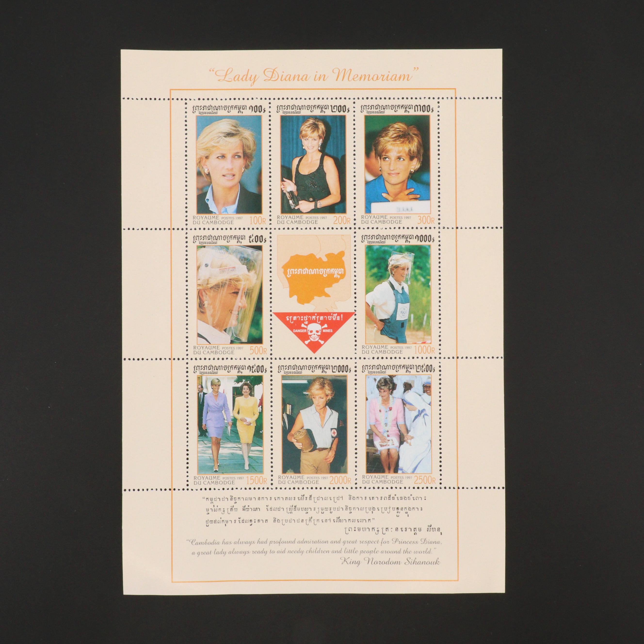 Princess Diana Stamp Collection
