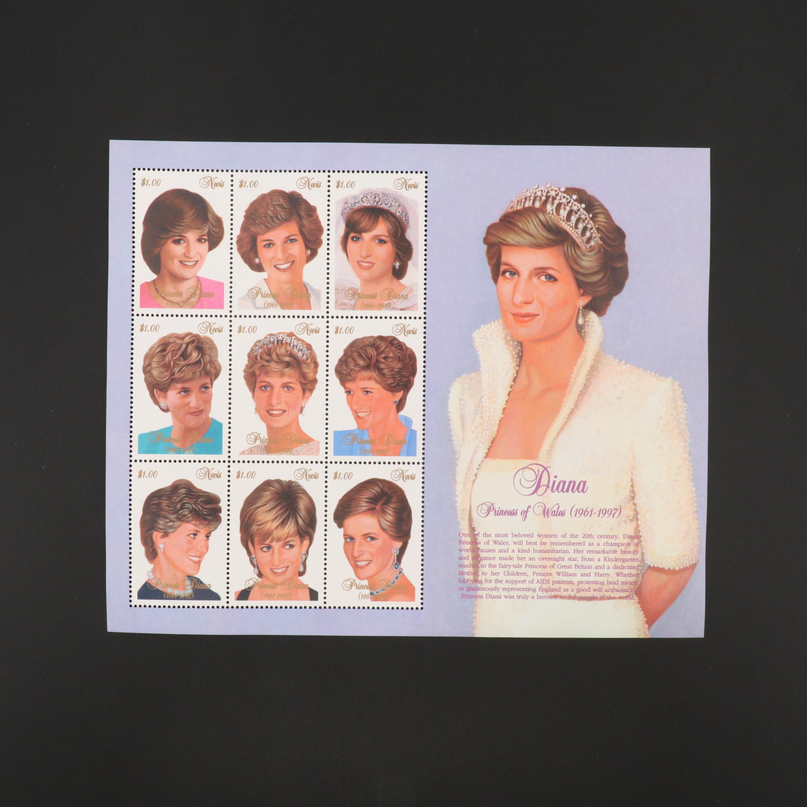 Princess Diana Stamp Collection