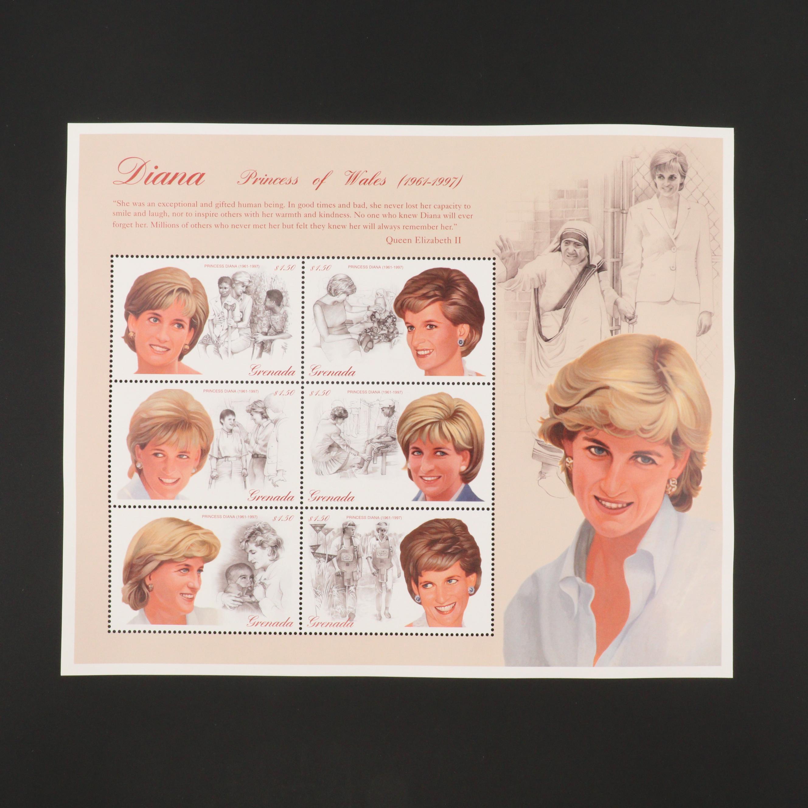 Princess Diana Stamp Collection