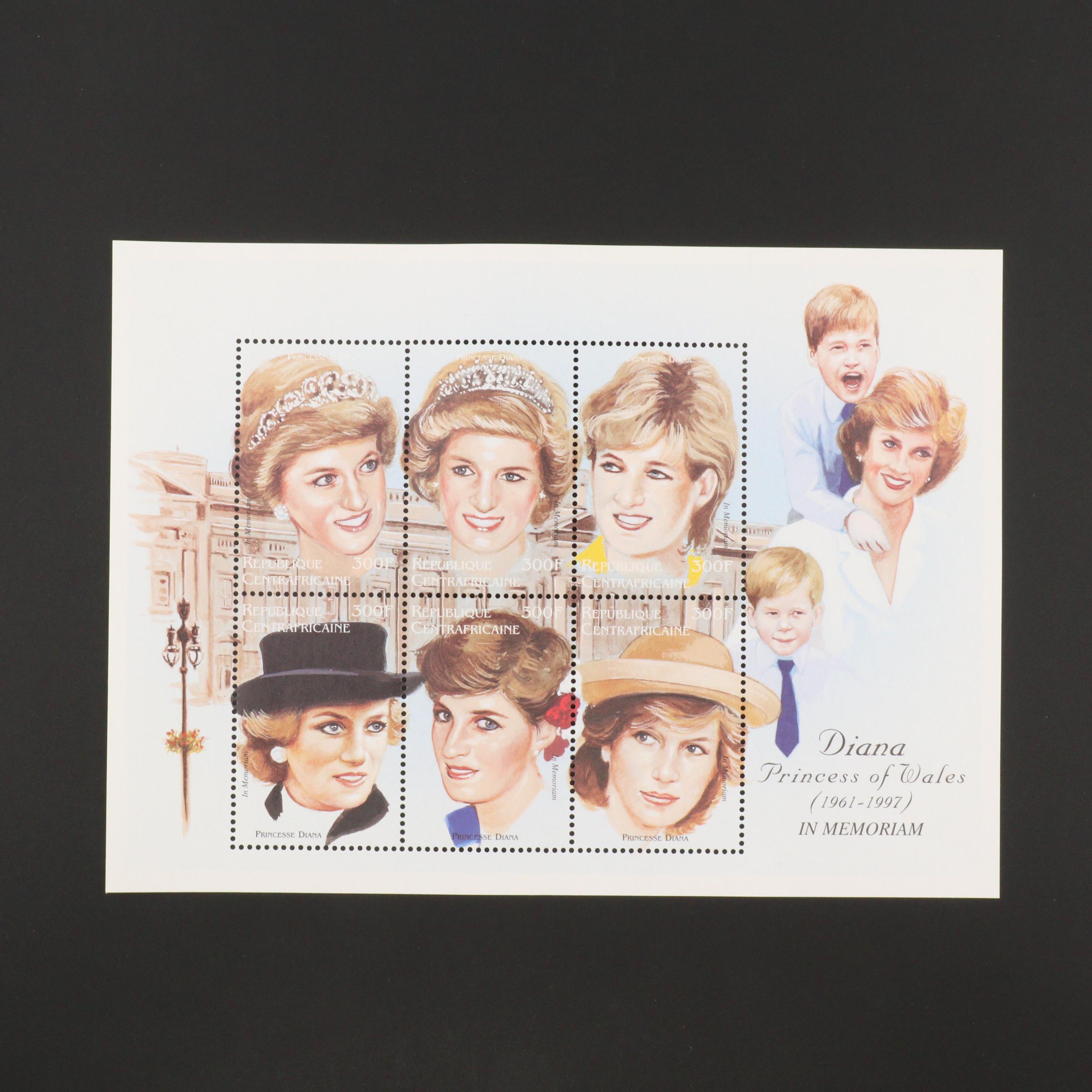 Princess Diana Stamp Collection