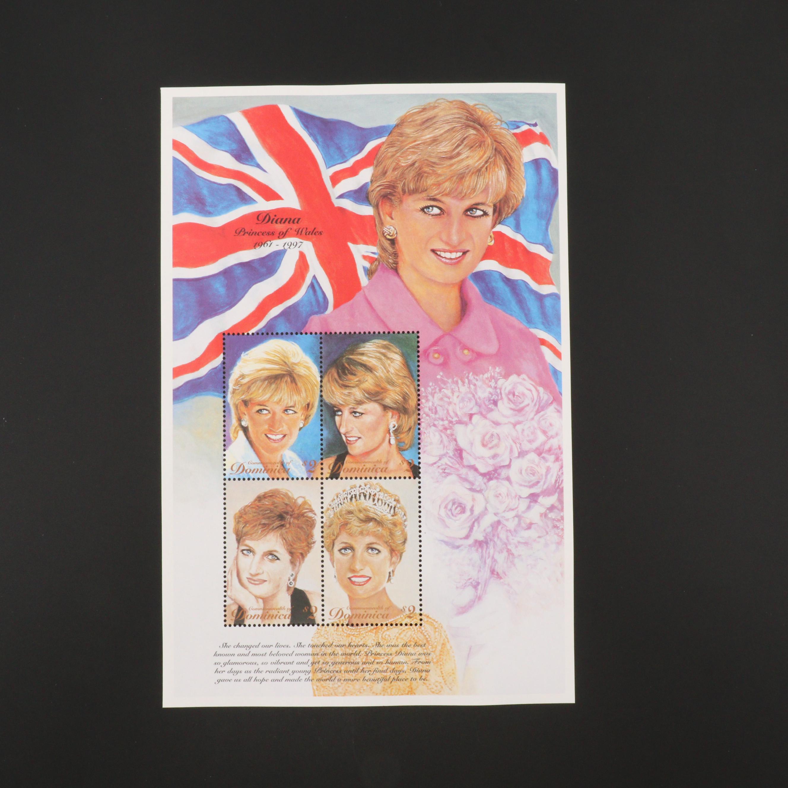Princess Diana Stamp Collection
