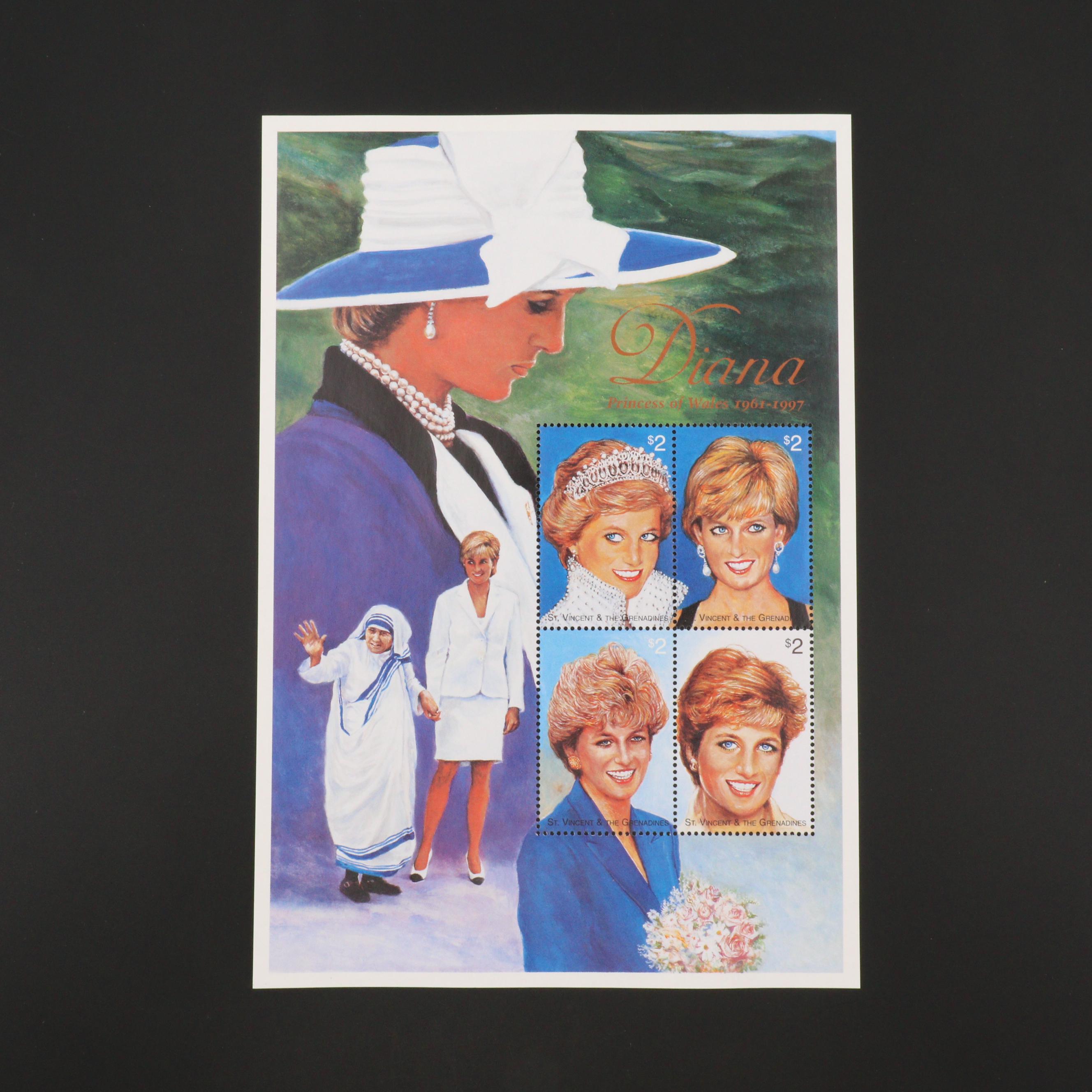 Princess Diana Stamp Collection