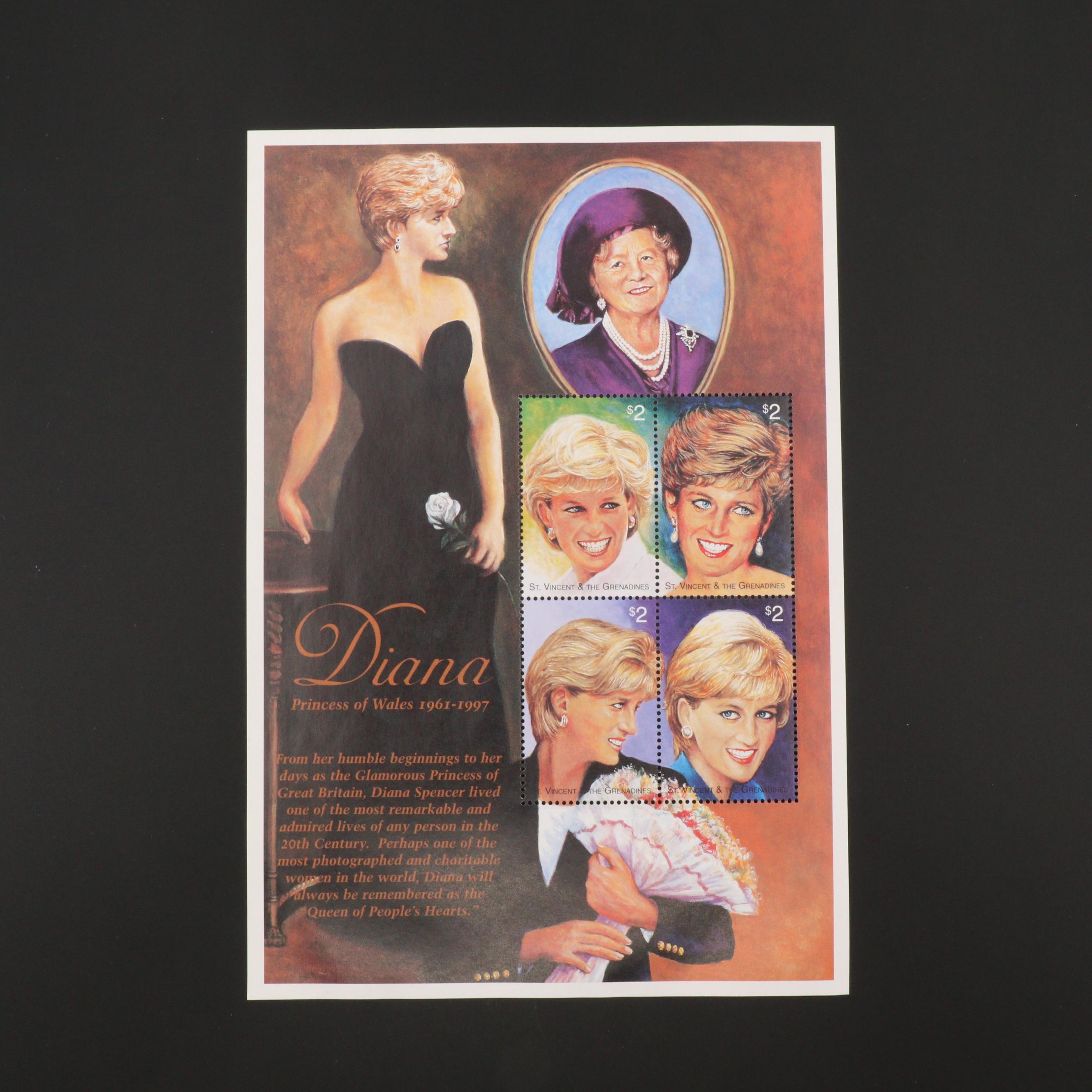 Princess Diana Stamp Collection